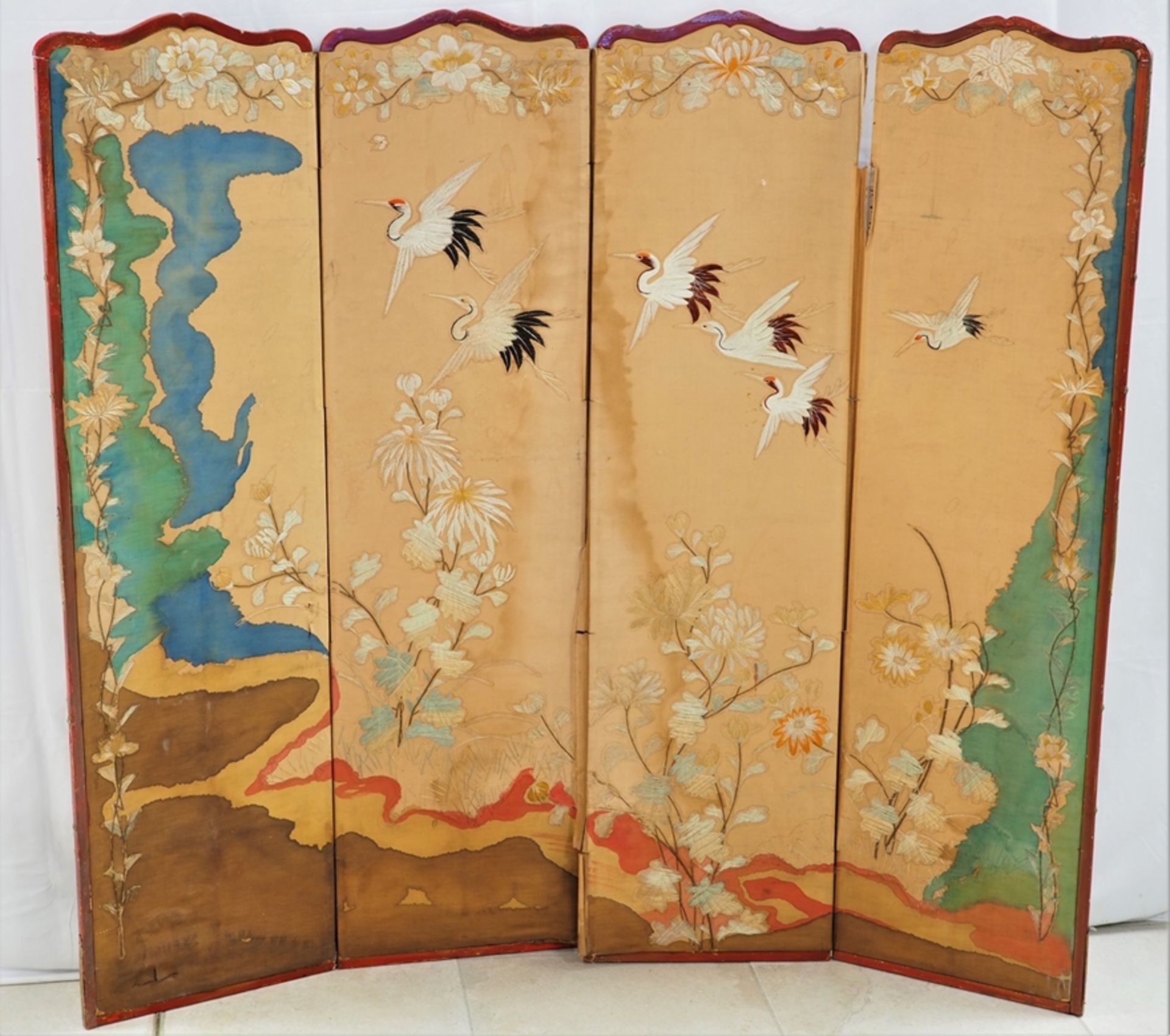 Paravent / Raumteiler, Japan, um 1900