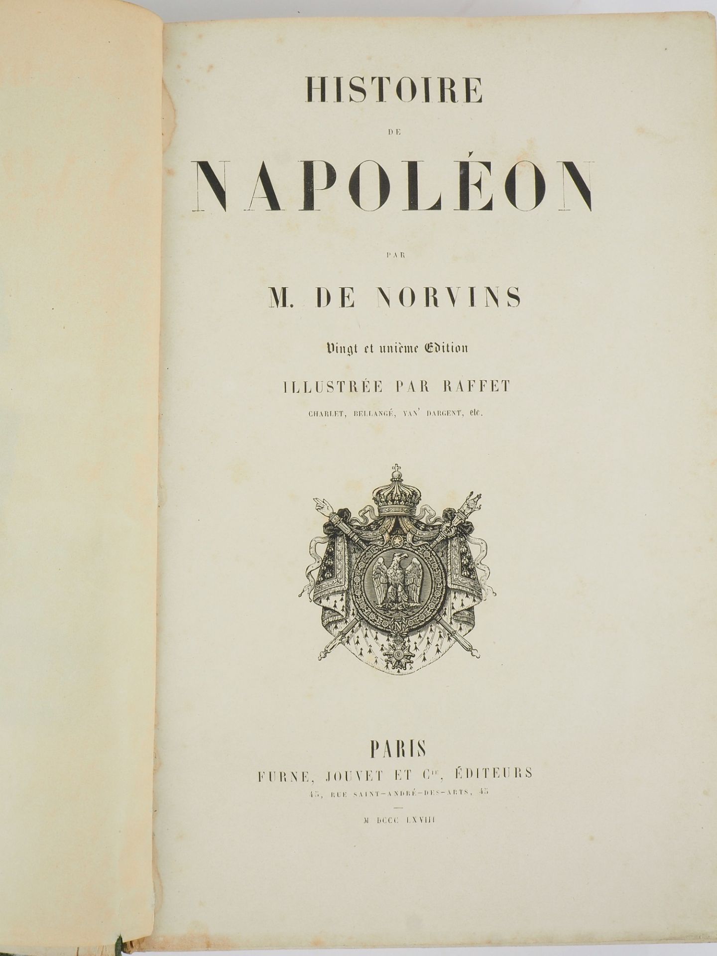 M. de Norvins - Histoire de Napoléon, 1868 - Bild 2 aus 5