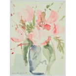 Ursula Wild (*1942, München) - Aquarell Blumenstillleben