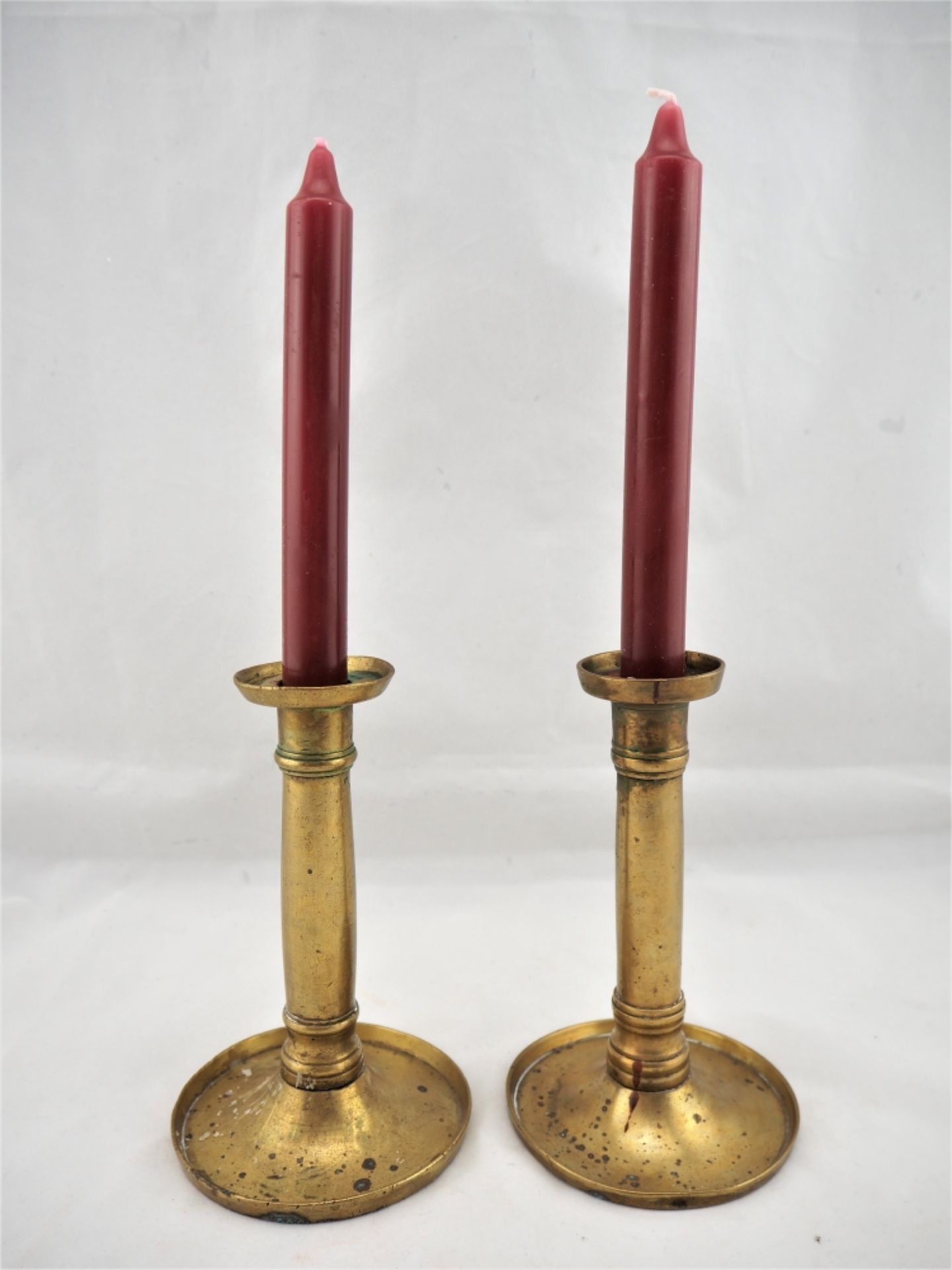 Zwei Biedermeier Leuchter um 1830