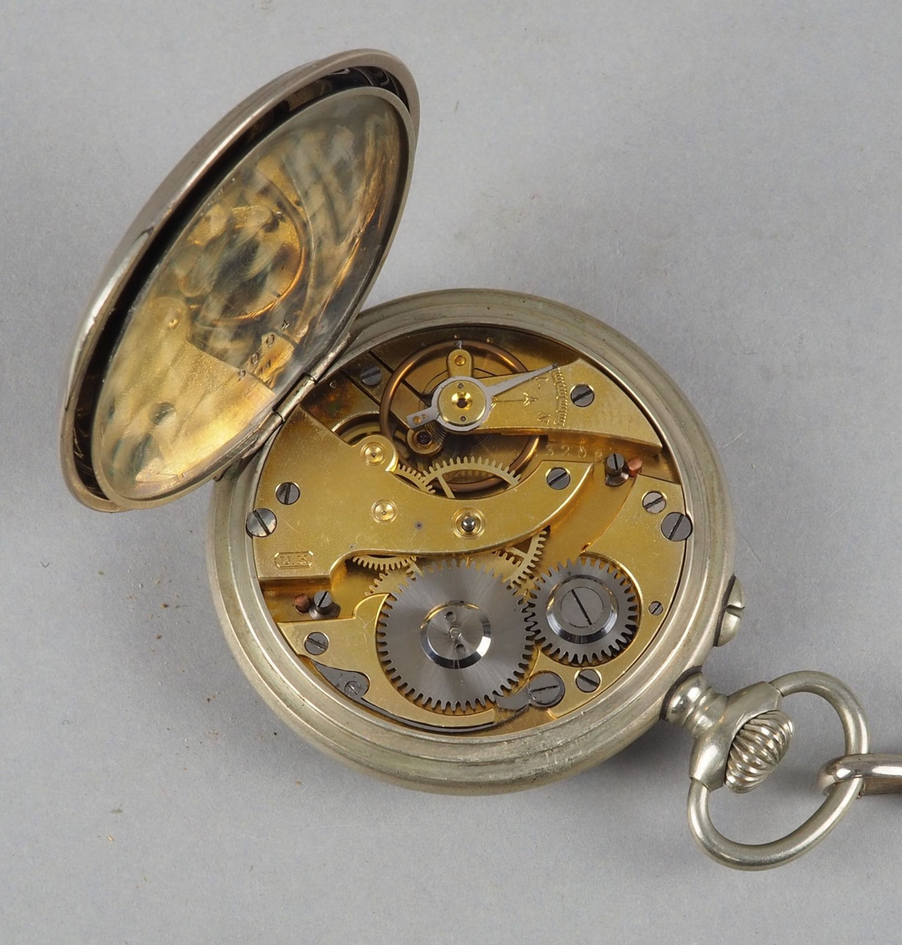 Taschenuhr Ständer mit Uhr um 1900 - Bild 4 aus 4