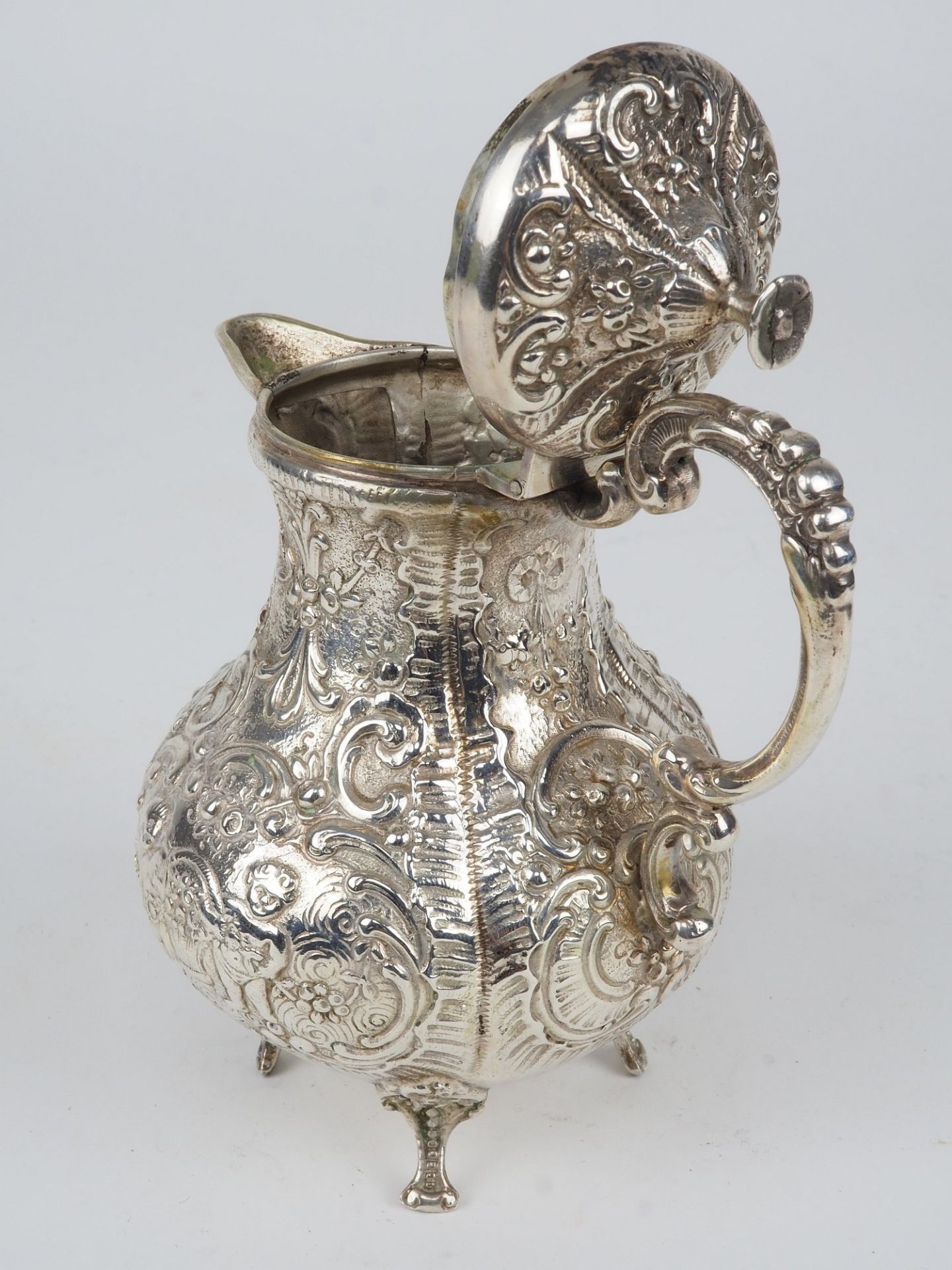 Miniatur Tee Service, 800er Silber - Bild 3 aus 5