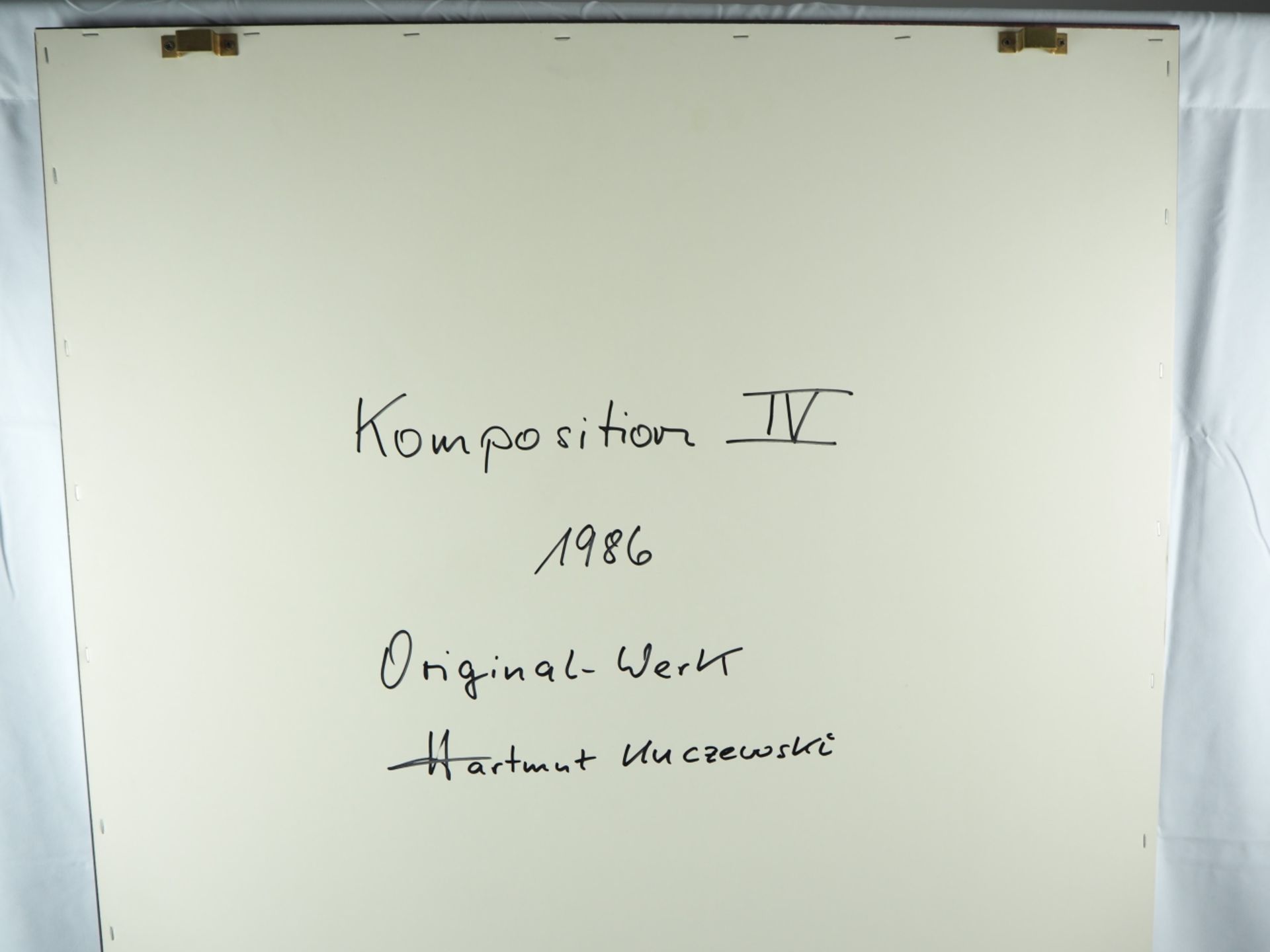 Hartmut Kuczewski, "Komposition 4" dat. 1986 - Bild 3 aus 3