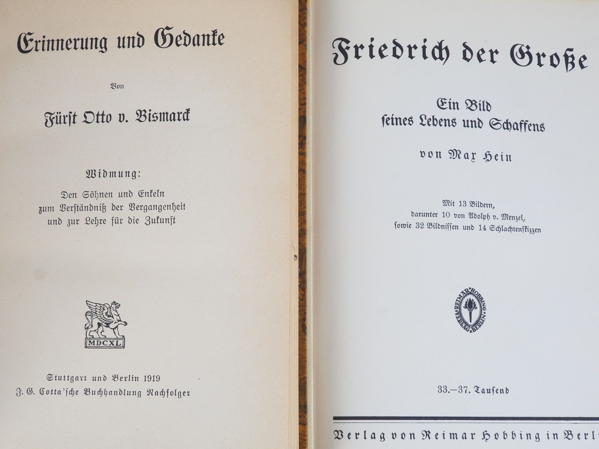 Konvolut Biographien, 1901 und 1919 - Bild 2 aus 2