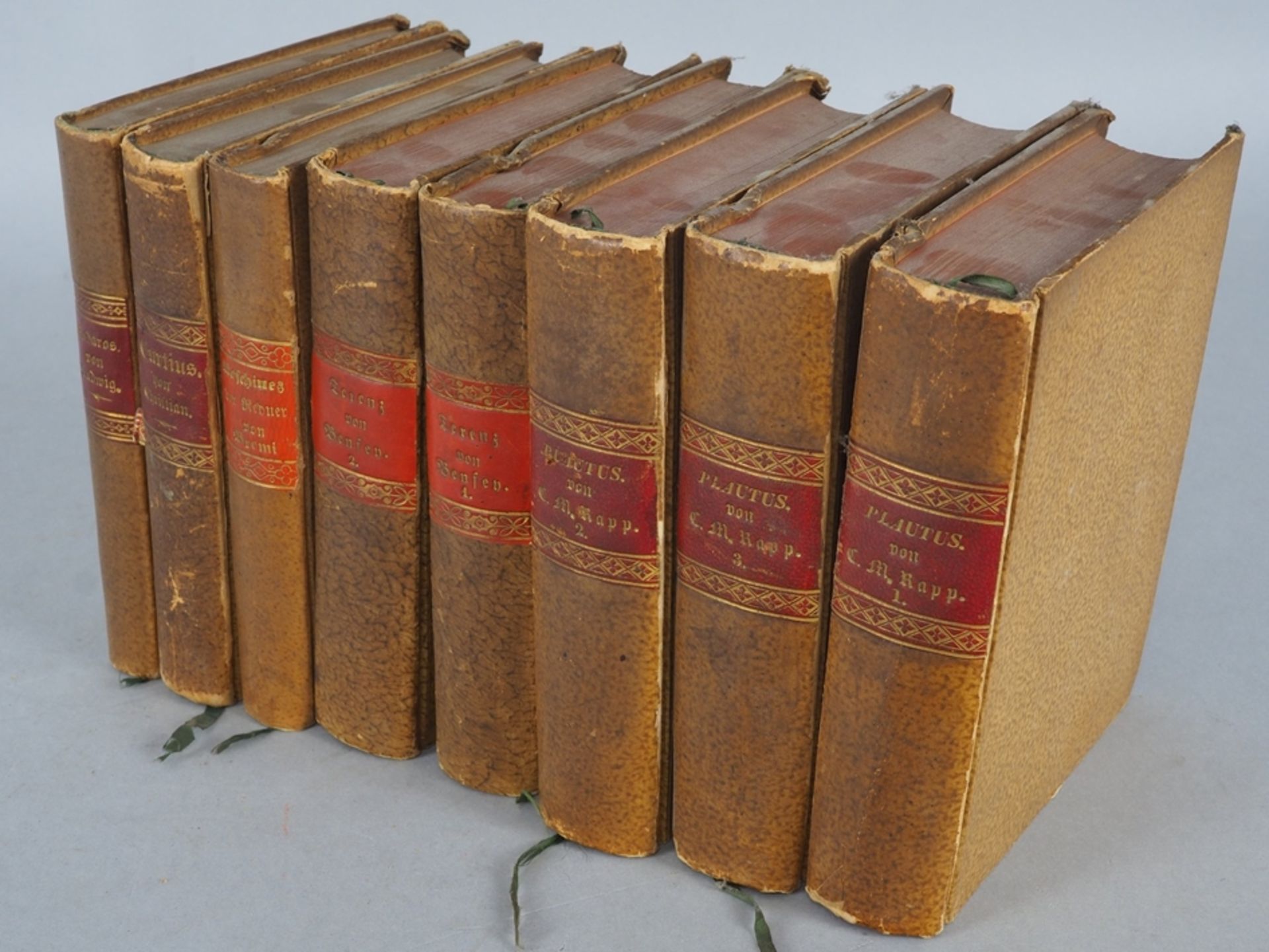Collection of books by ancient poets, 19th c., 8 vols.