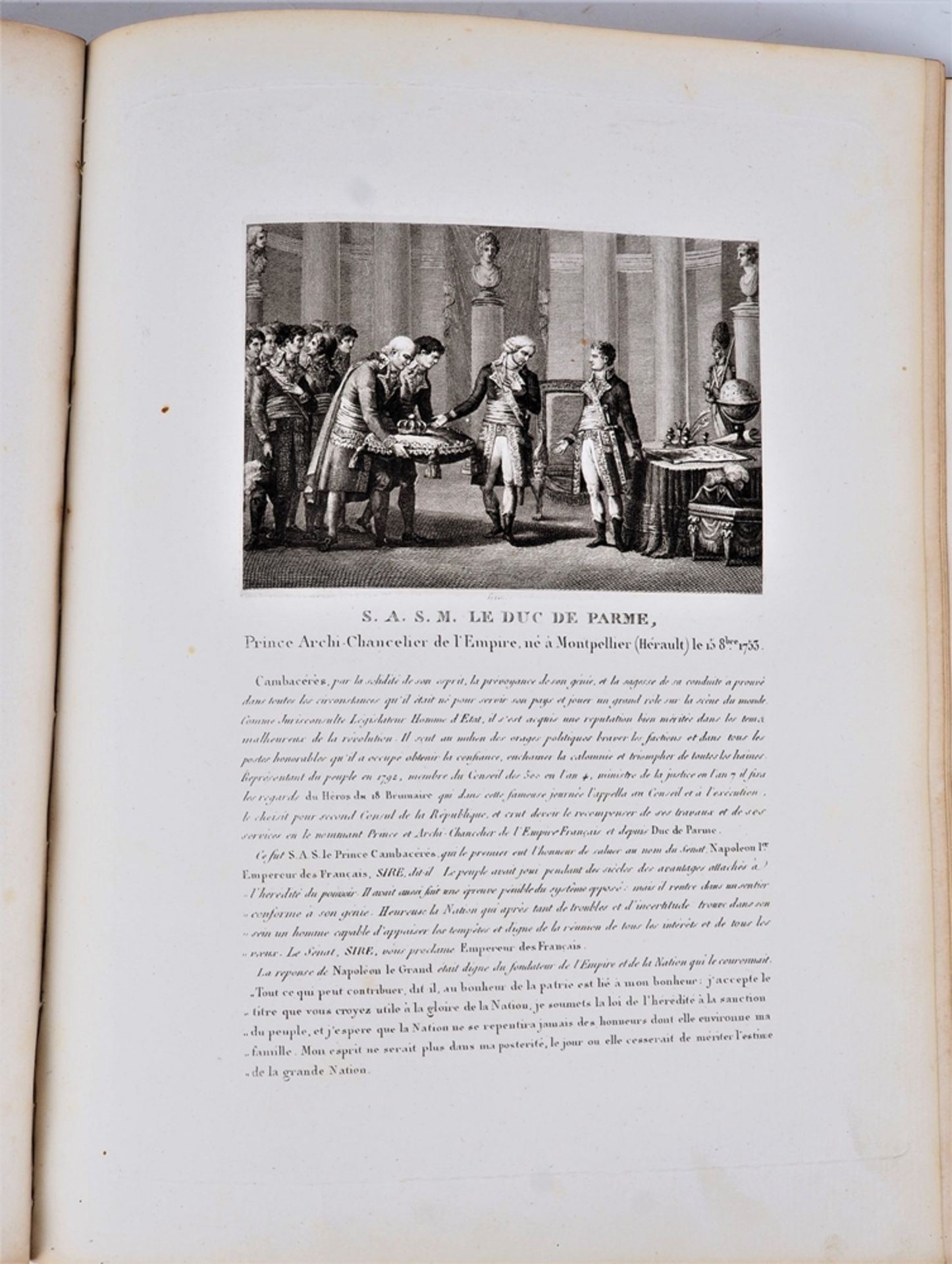 Ternisien d`Haudricourt - Fastes de la nation française, 1804, 3 Bände - Bild 4 aus 4