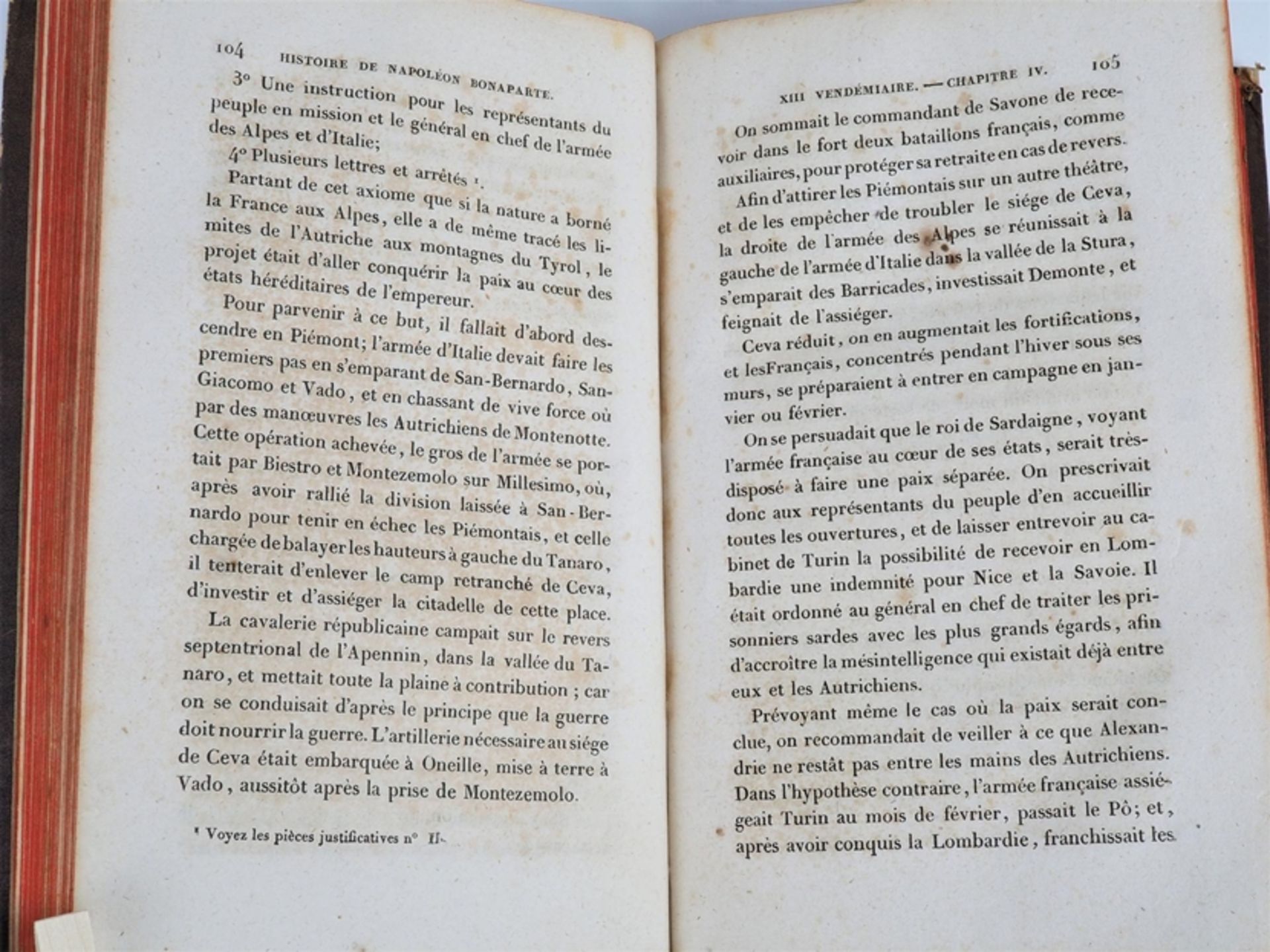 Antoine-Claire Thibaudeau - Histoire Générale de Napoléon Bonaparte Guerre d'Italie, 1827, 2 Bände - Bild 3 aus 4