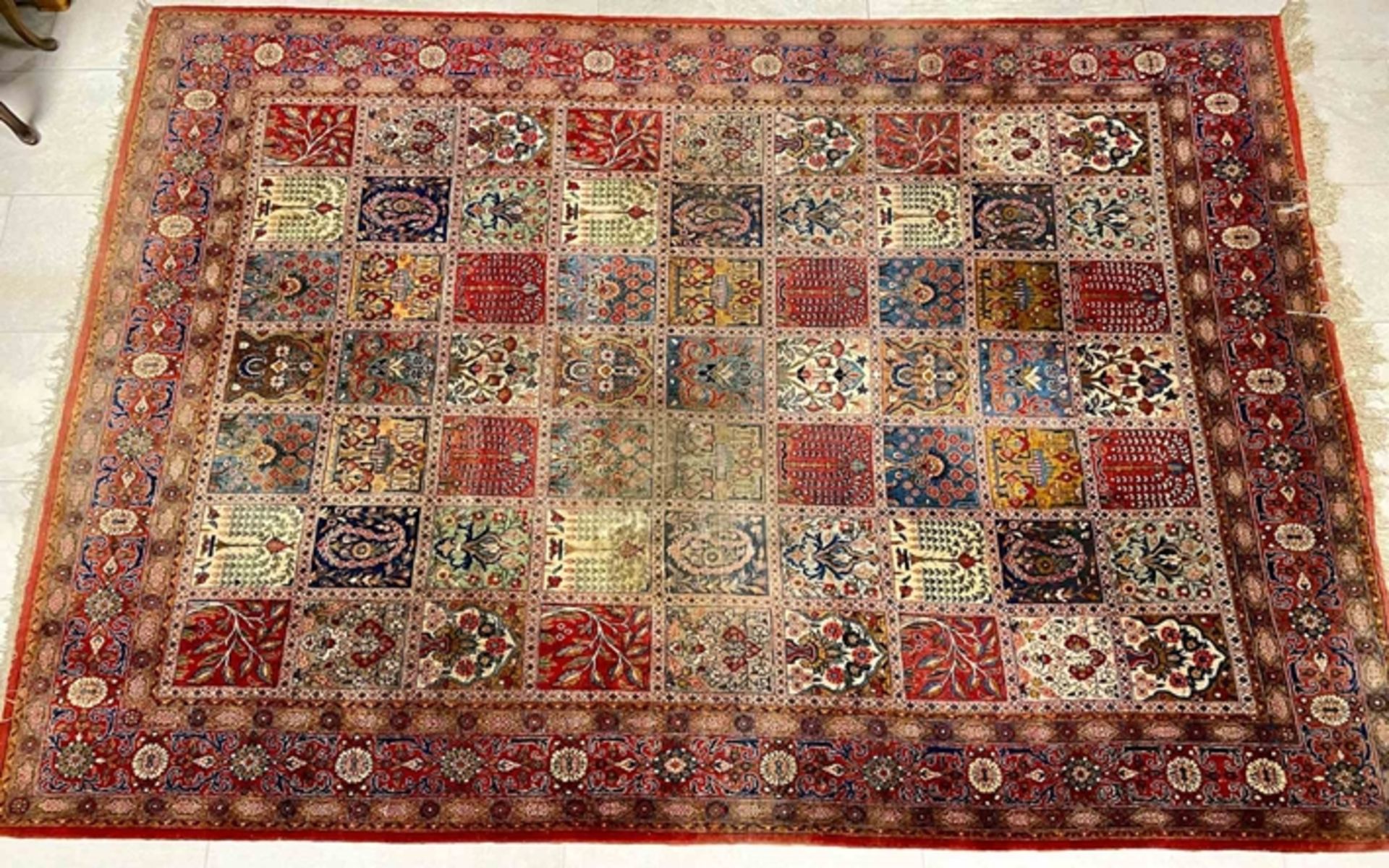 Großer Perserteppich "GHAB-GHABI", wohl Ghom - 350x235 cm