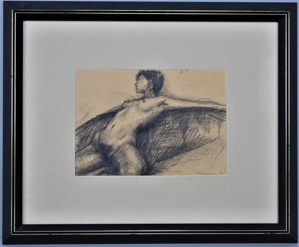 Ralf Koenemann (*1961, Essen) - Pair of nude drawings, 1987-89. - Image 2 of 7
