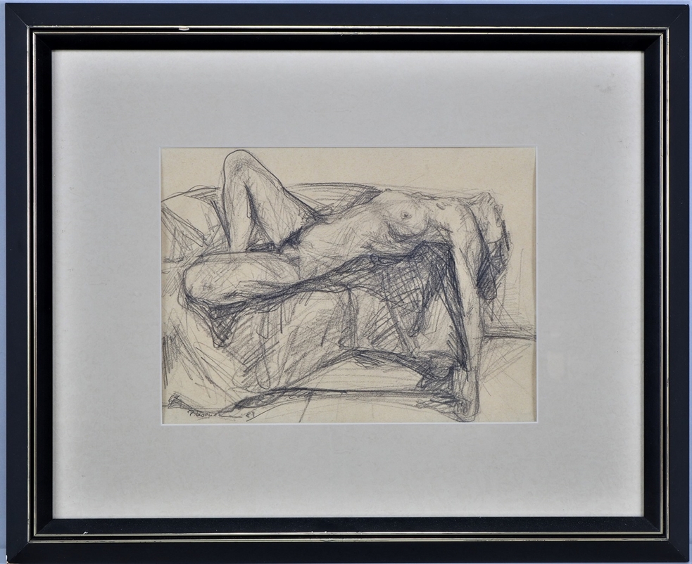 Ralf Koenemann (*1961, Essen) - Pair of nude drawings, 1987-89. - Image 6 of 7