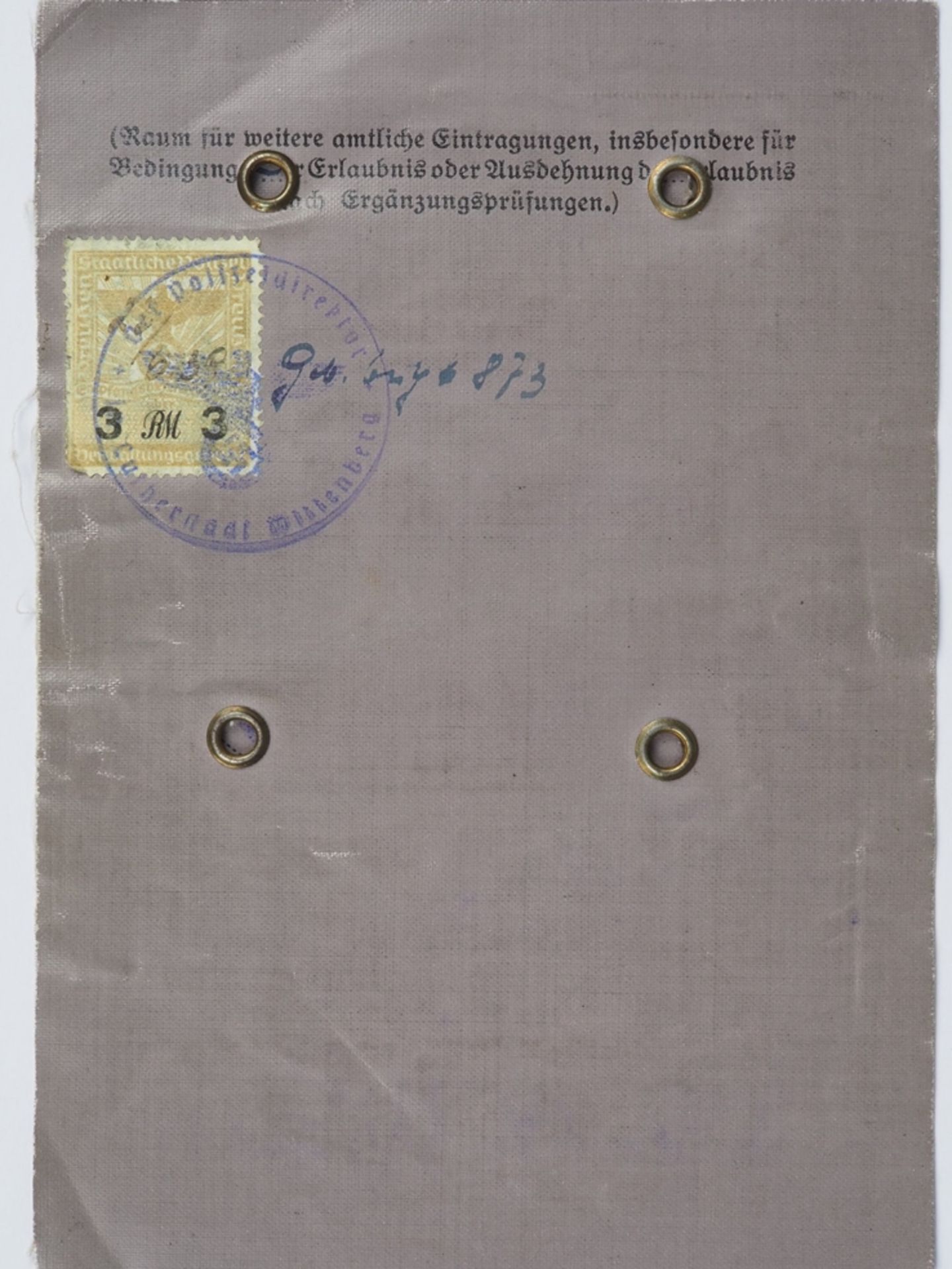 Führerschein 1939, Nationalsozialistisches Deutsches Reich - Bild 3 aus 3