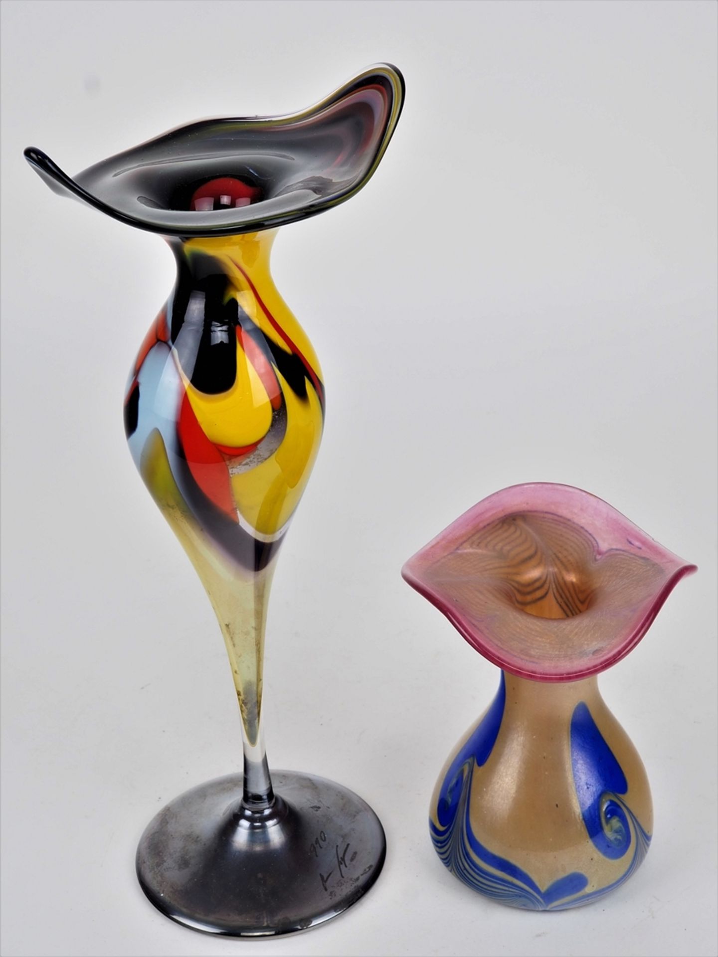 Two artist vases