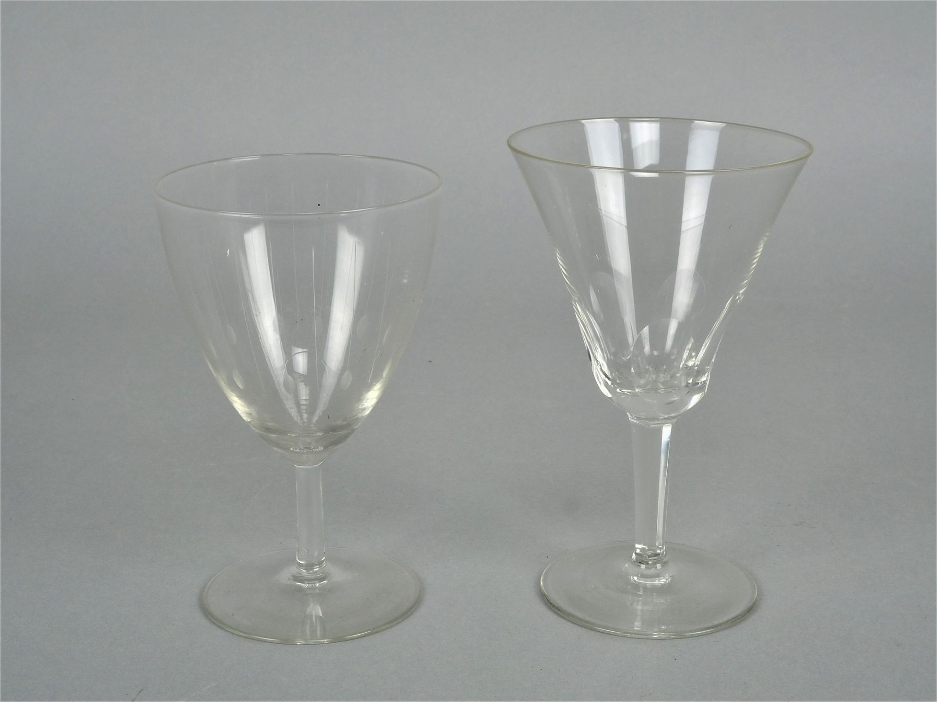 Set of wine glasses, around 1920. - Image 2 of 2