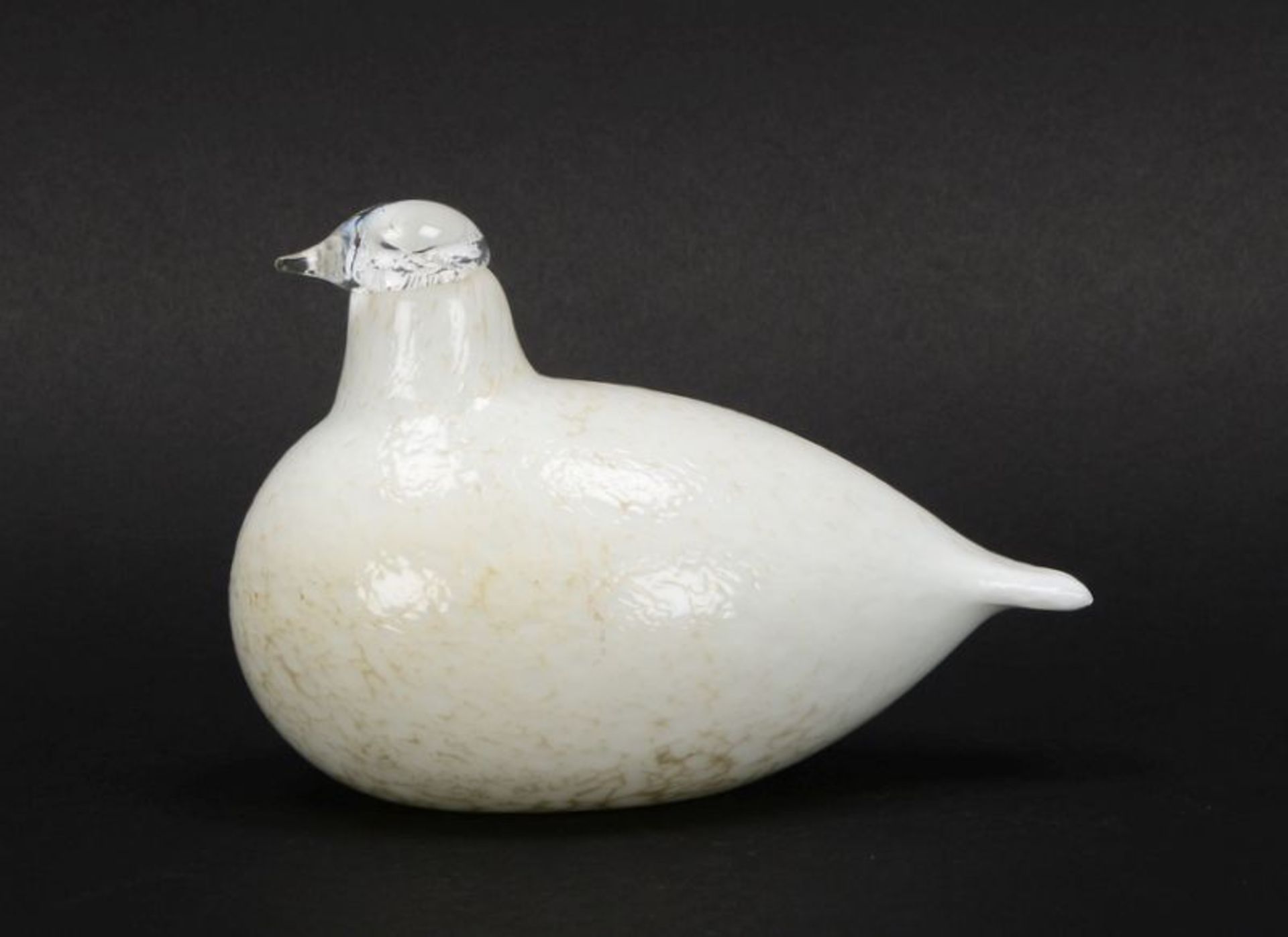 Glasmanufaktur Iittala Nuutaj&auml;rvi/Finnland (1793), K&uuml;nstler-Glasobjekt, &#039;Taube&#039;, - Bild 2 aus 2