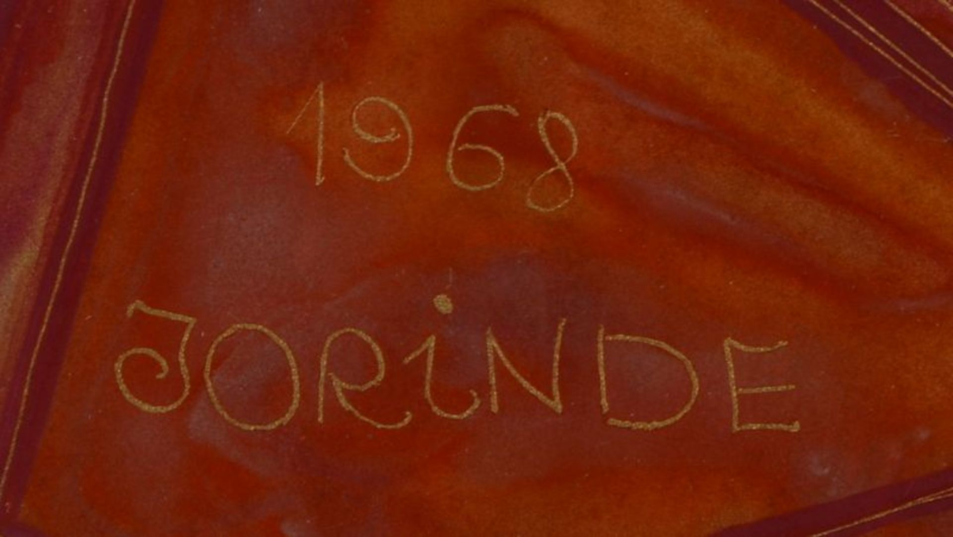 Binder, Jorinde (1920 - 1998), &#039;Blick auf eine magische Landschaft&#039;, Hinterglasmalerei/ger - Bild 2 aus 2