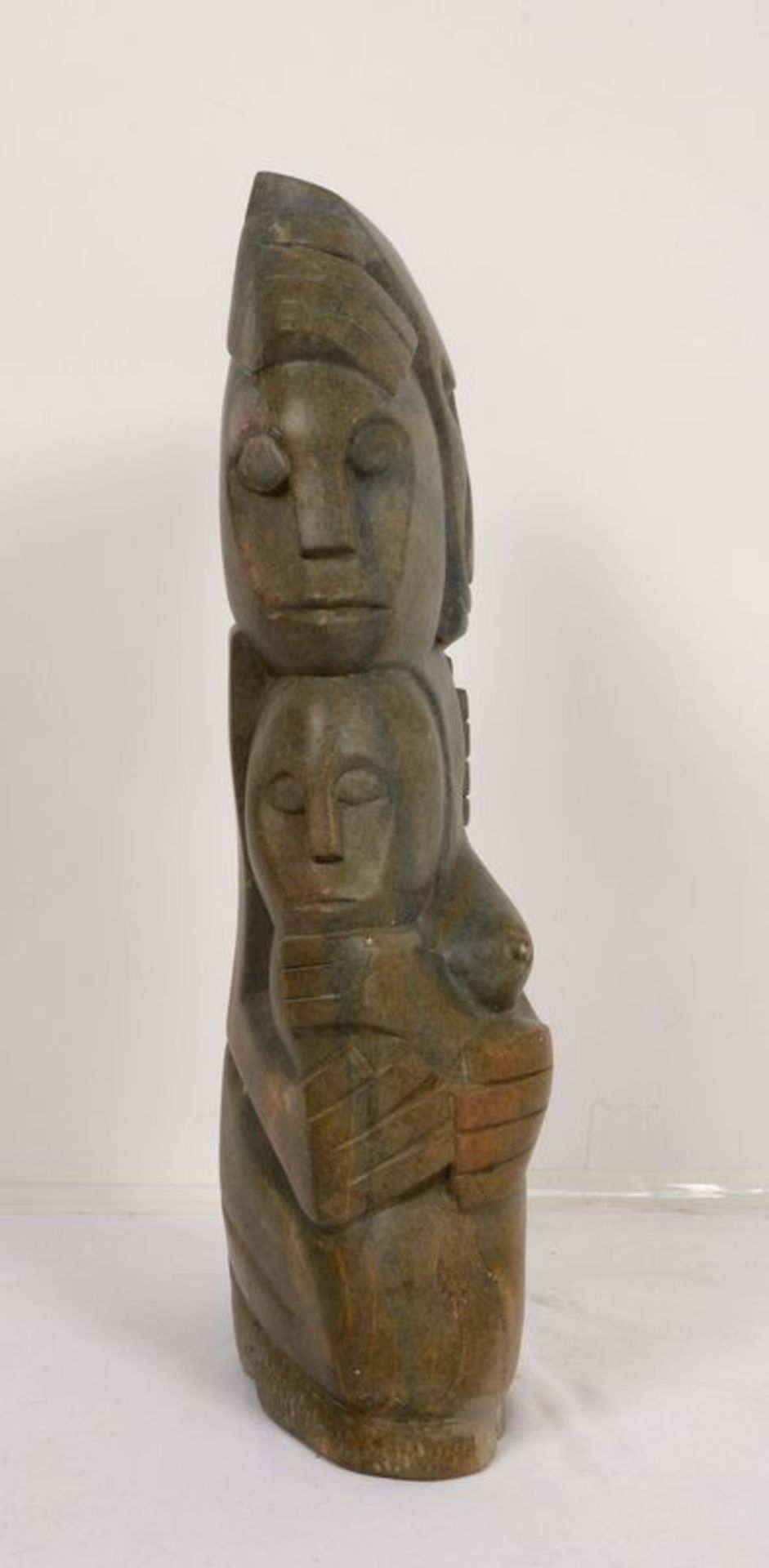 Masaya, Moses (1947 - 1995, Simbabwe), Shona - Steinskulptur, &#039;Sorgenvolle Mutter&#039; - Origi - Bild 4 aus 4