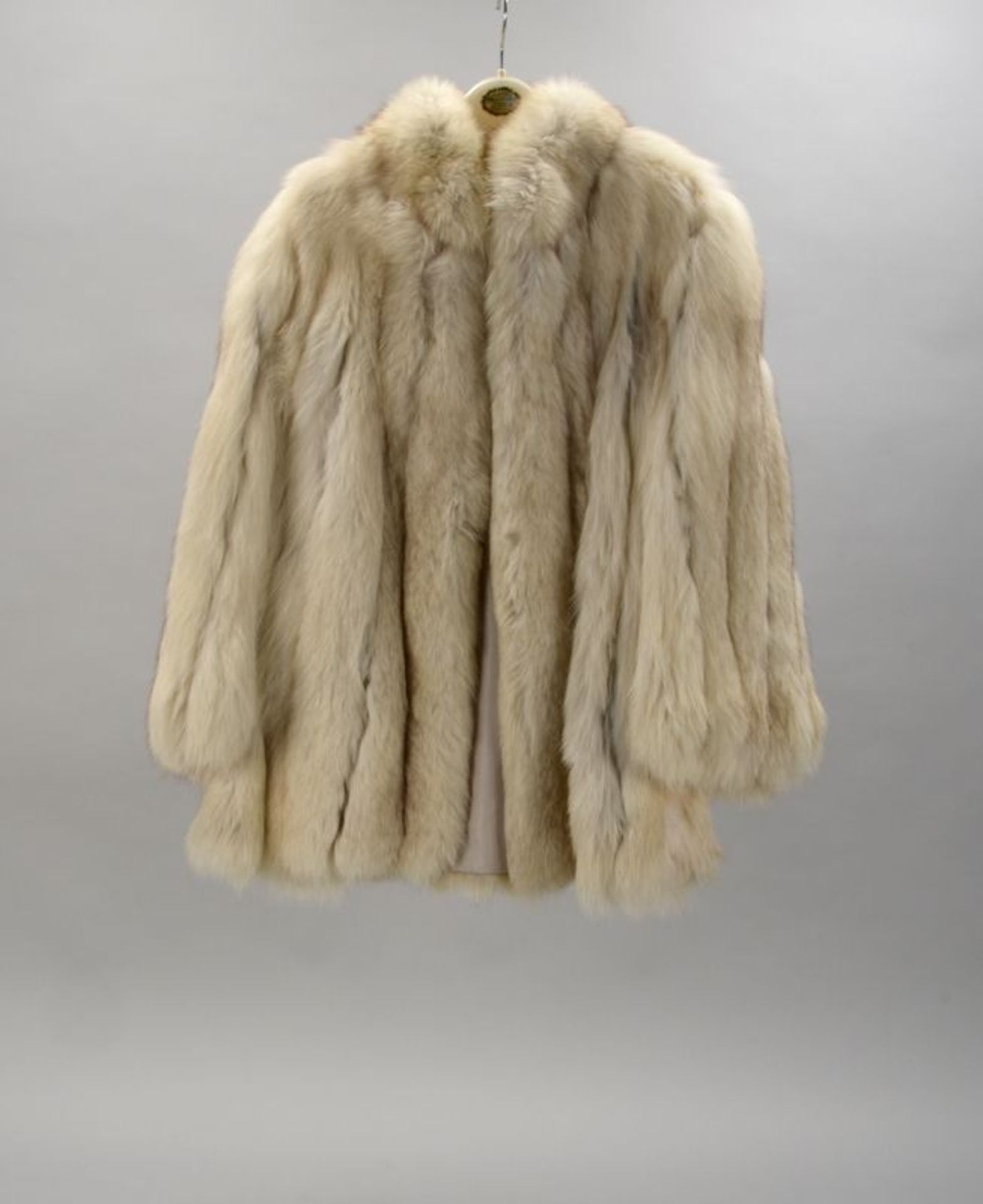 Damen-Pelzjacke, Polarfuchs; Gr&ouml;&szlig;e ca. 38/40