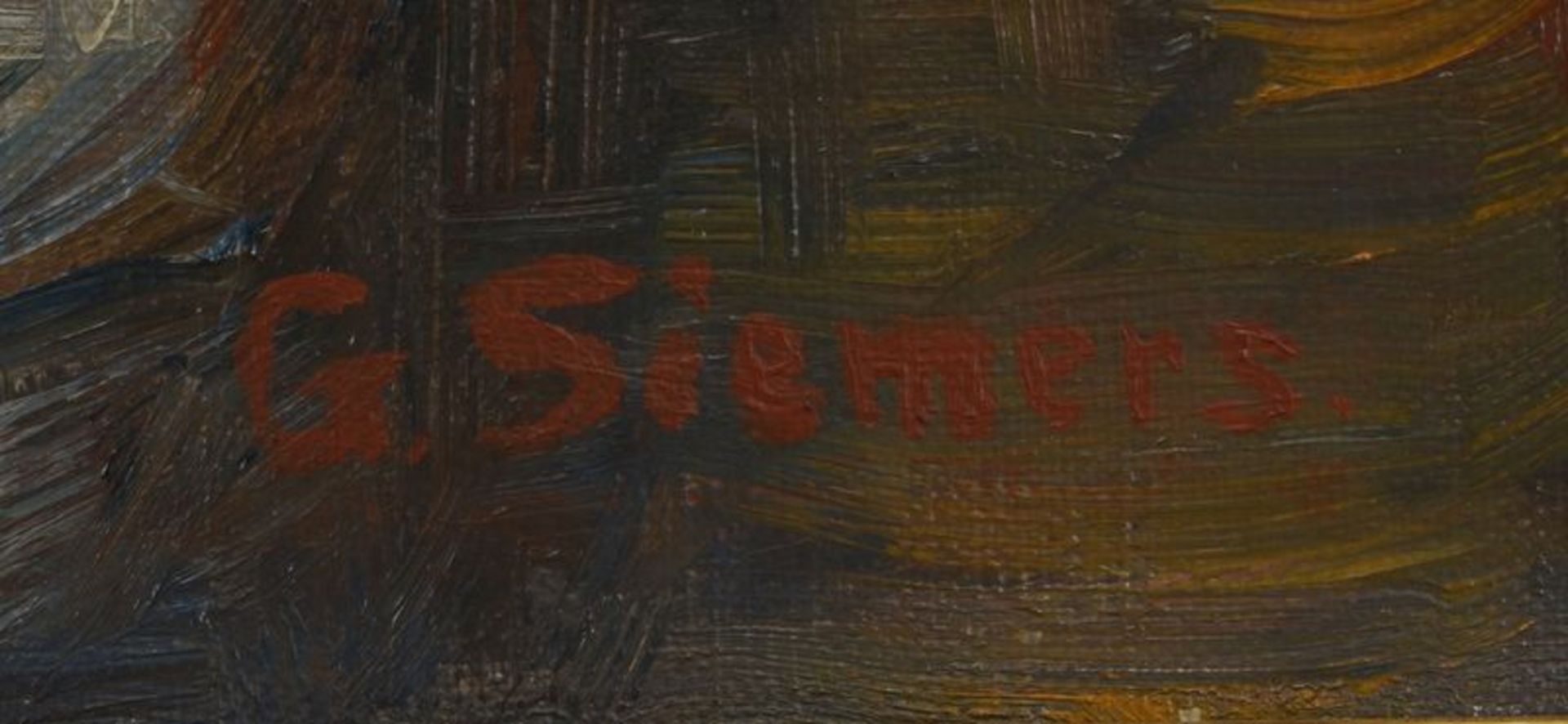 Siemers, Gertrud (1896 - 1975), &#039;Tischstillleben mit Obst und Gem&uuml;se&#039;, &Ouml;l/Lw, un - Bild 2 aus 2