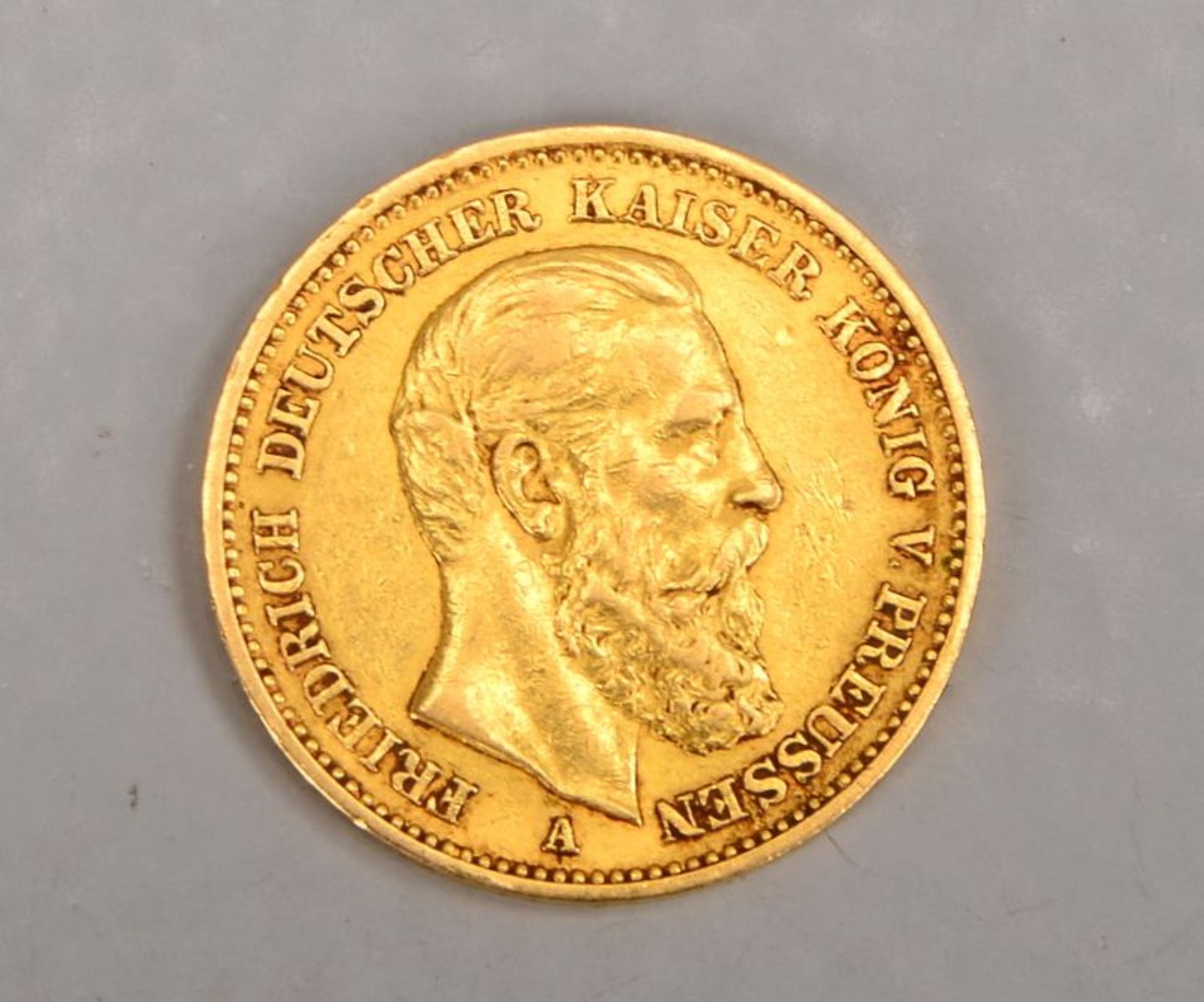 Goldm&uuml;nze: &#039;20 Mark - Kaiser Friedrich&#039;, &#039;Deutsches Reich, 1888&#039;, Pr&auml;g