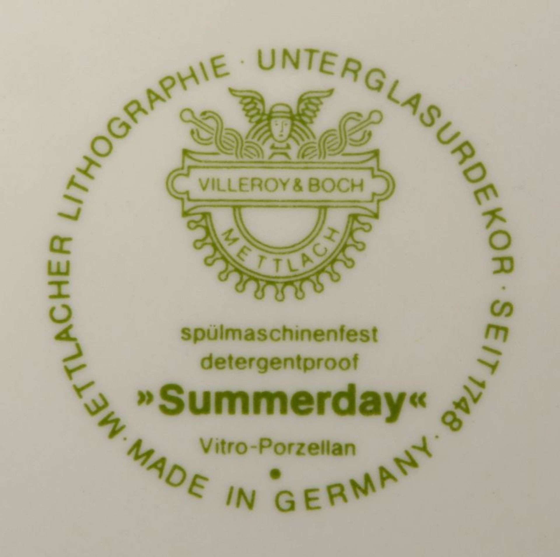 Villeroy &amp; Boch, Speiseservice, Dekor &#039;Summerday&#039;, umfassend: 1 Deckelterrine, 12 Supp - Bild 4 aus 4