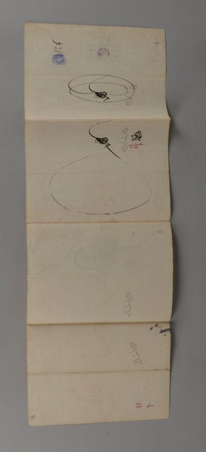 Amtliches Dokument (Persien - wohl beh&ouml;rdliche Anordnung), datiert &#039;1722&#039;, mit Regist - Image 2 of 4