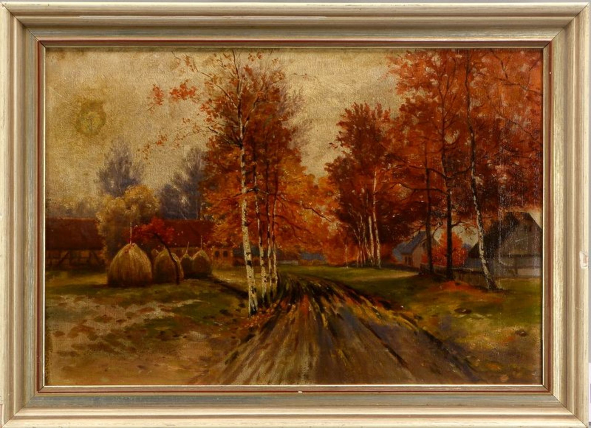 Steinbr&uuml;ck, Gertrud (1879 - 1960, Sch&uuml;lerin von Felix Possart), &#039;Birkenallee&#039;, &