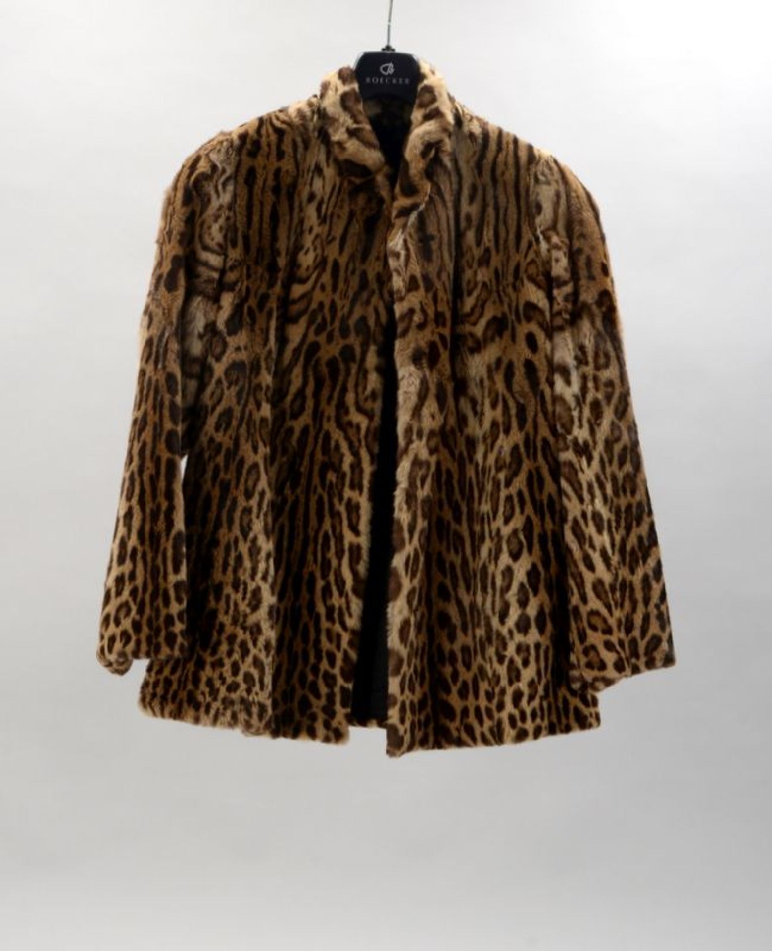 Damen-Pelzjacke, Leopard, klassischer moderner Schnitt, &#039;Hugo K&ouml;ppe/Bremen&#039;, in einwa