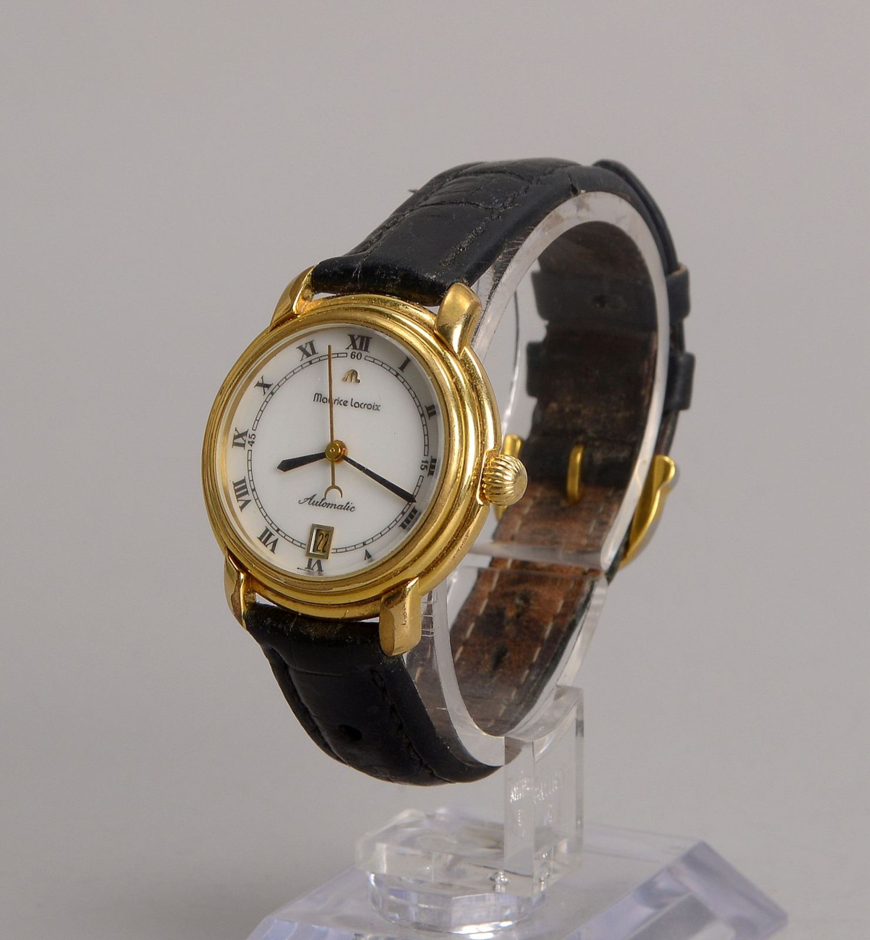 Damen-Armbanduhr, Maurice Lacroix, Automatic, Edelstahl/vergoldet, Geh&auml;use-Nr. &#039;62392&#039 - Bild 2 aus 2