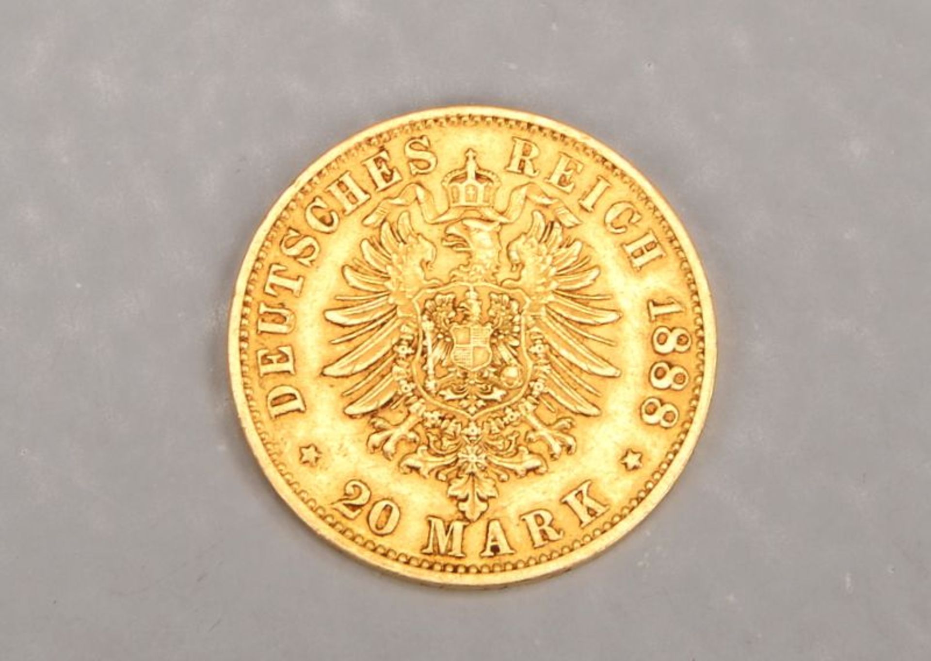 Goldm&uuml;nze: &#039;20 Mark - Kaiser Friedrich&#039;, &#039;Deutsches Reich, 1888&#039;, Pr&auml;g - Image 2 of 2