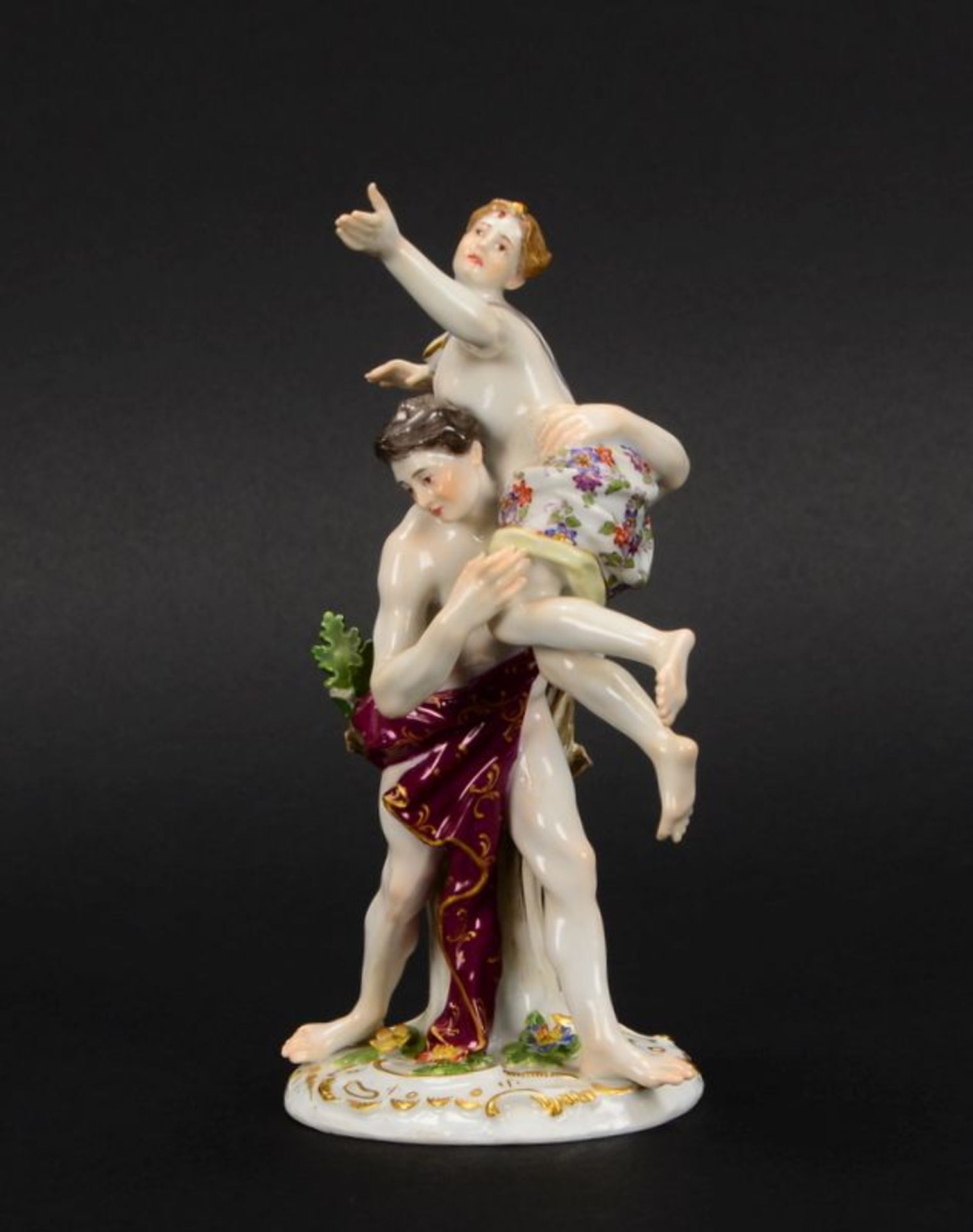 Meissen (Knaufzeit, Schwertermarke - I. Wahl), Porzellanfigur, &#039;Frauenraub&#039; - wohl &#039;R - Image 2 of 3