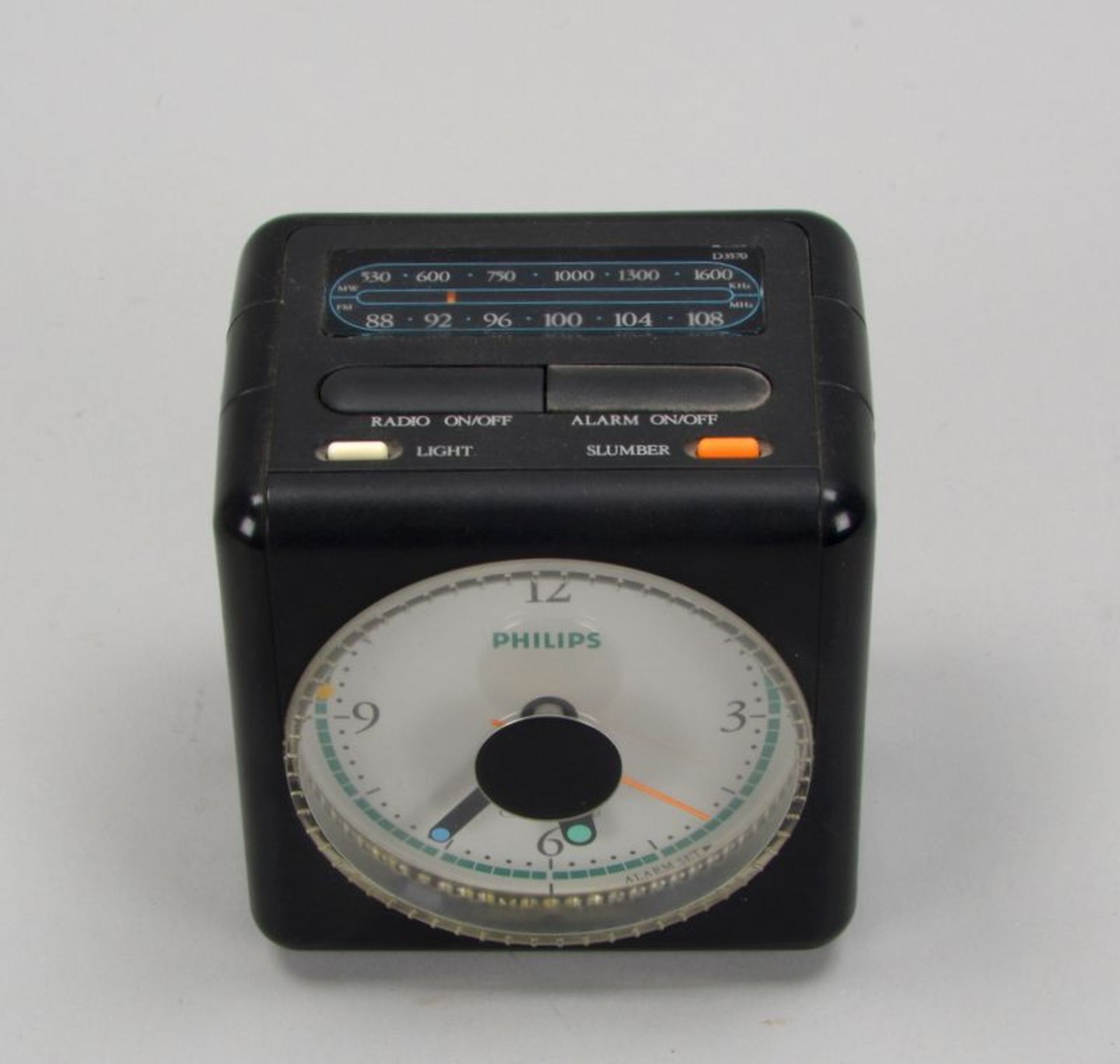 Philips, &#039;Clock Radio&#039;, Quarz, quadratischer Korpus; Ma&szlig;e 11 x 11 x 8 cm - Bild 2 aus 3