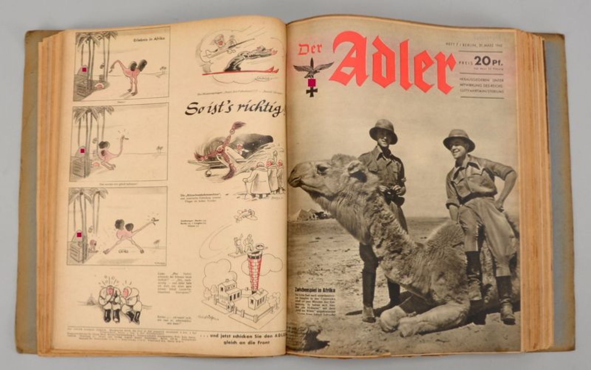 Zeitschriftensammlung, &#039;Luftwaffe&#039; (III. Reich): &#039;Der Adler&#039;, Jg. &#039;1942&#03