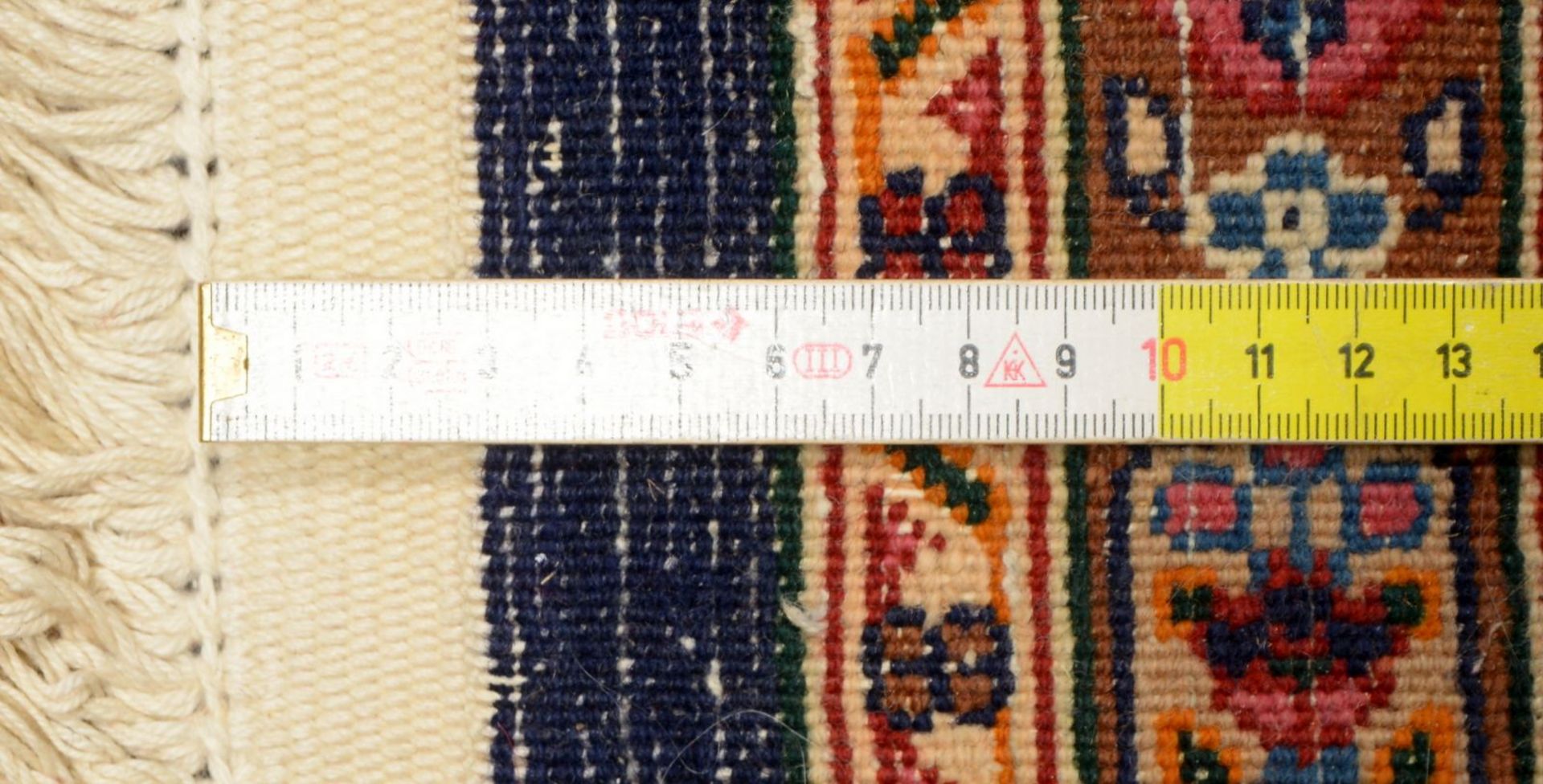 Moud-Orientteppich, Wolle auf Baumwolle, feste Kn&uuml;pfung; Ma&szlig;e 262 x 212 cm (Schmalseiten - Image 2 of 2