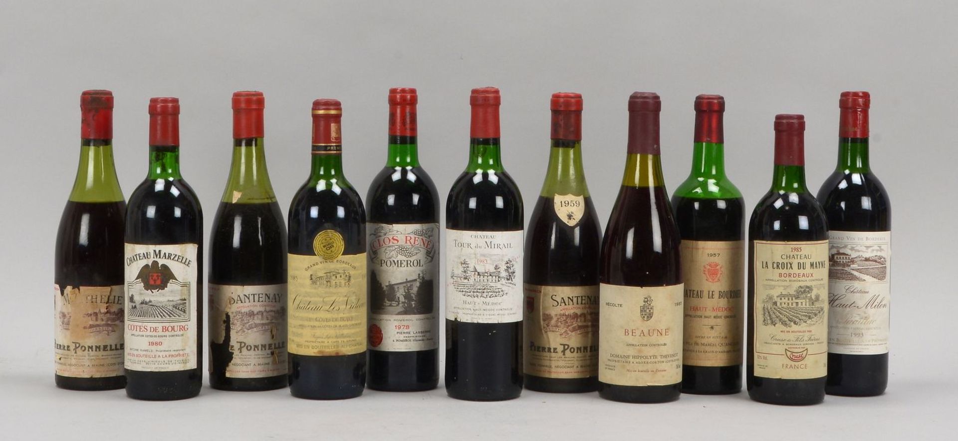 Sammler-Rotweine (Frankreich), 11 Flaschen: u.a. &#039;Santenay Pierre Ponnelle&#039;, &#039;Ch&acir - Image 2 of 2