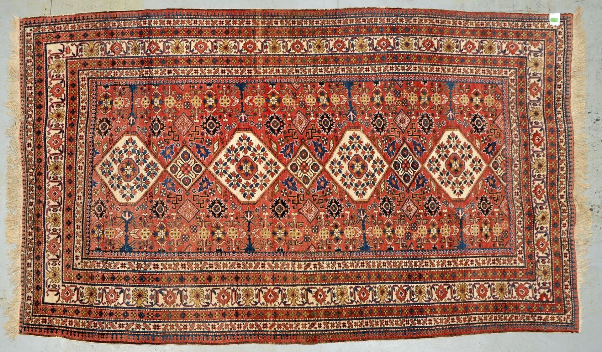 Orientteppich, gleichm&auml;&szlig;iger Flor - in gutem Zustand; Ma&szlig;e 273 x 162 cm (leicht aus