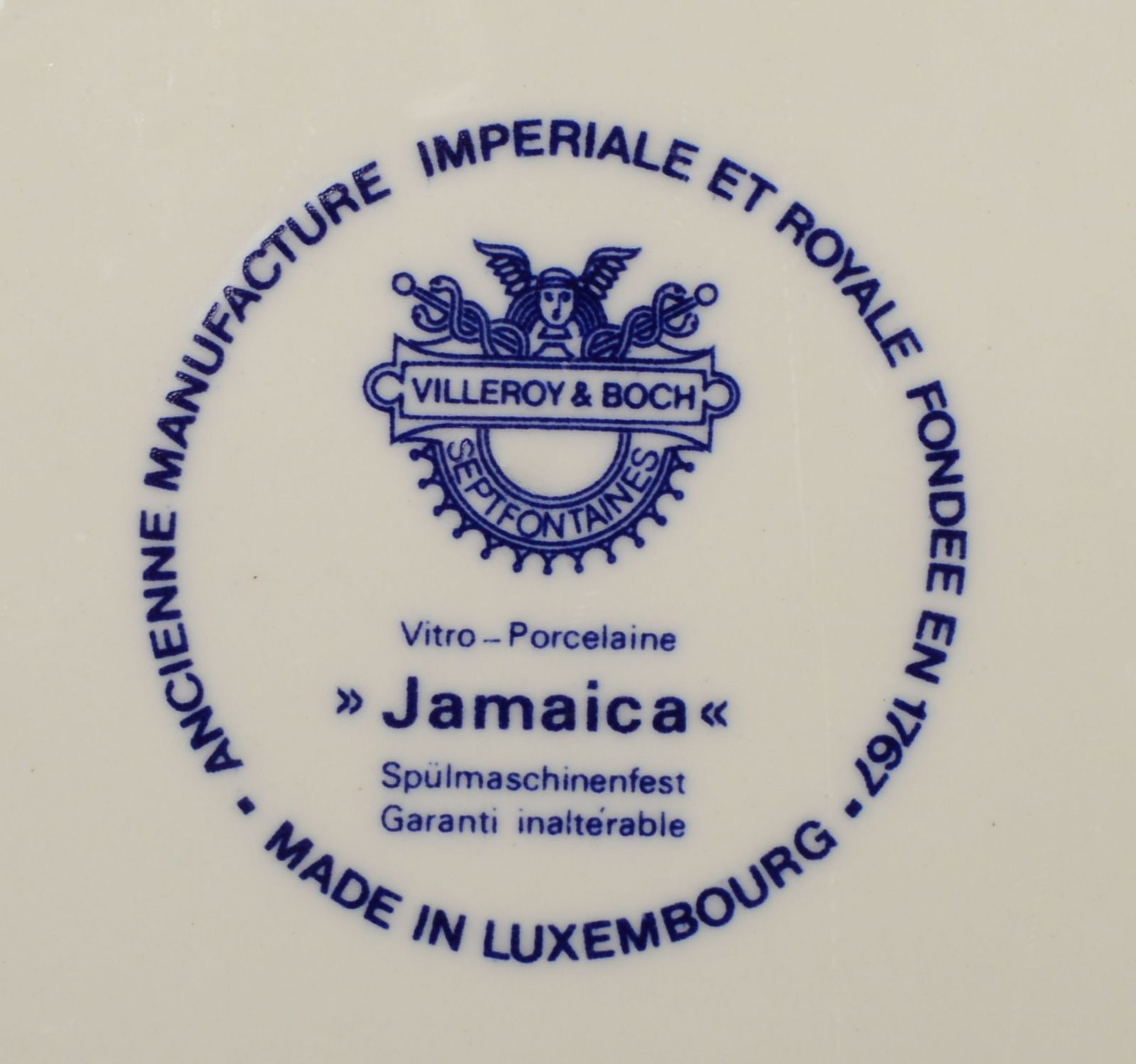 Villeroy &amp; Boch, Kaffee- und Speise-Restservice, Dekor &#039;Jamaica&#039; (Suppenteller und Spe - Image 3 of 3