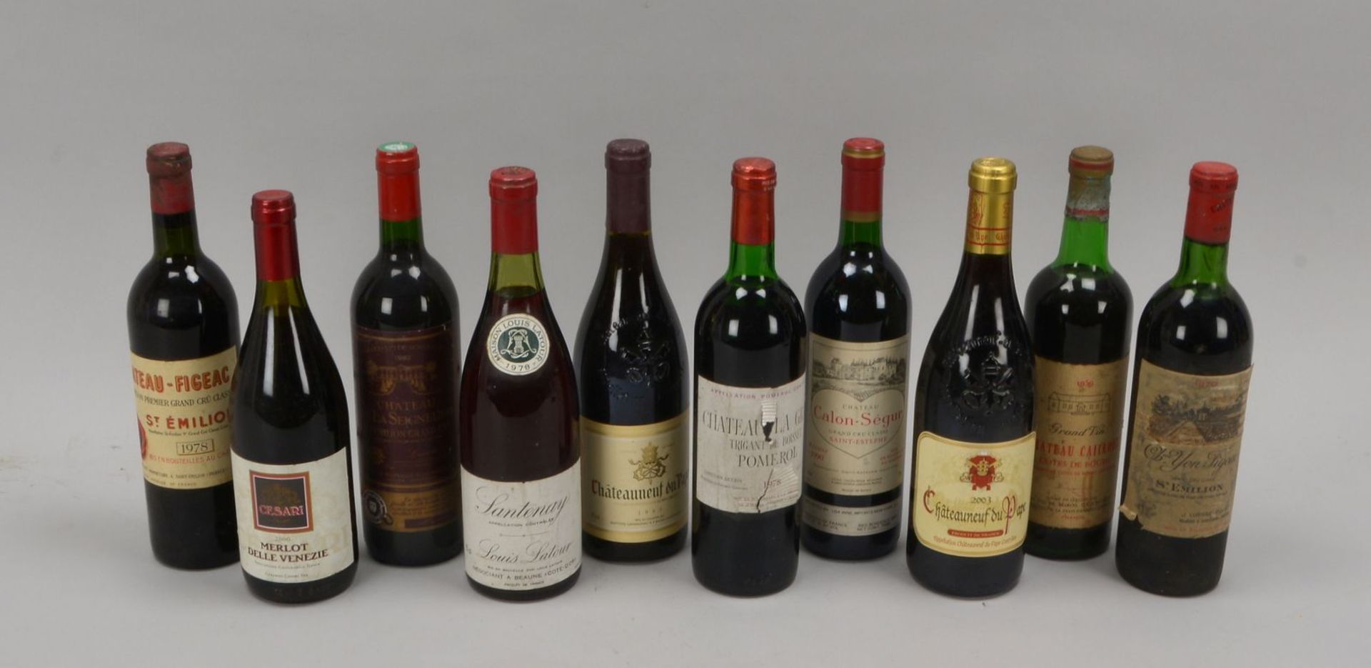 Sammler-Rotweine (Frankreich), 10 Flaschen: &#039;Ch&acirc;teauneuf-du-Pape&#039;, &#039;Ch&acirc;te