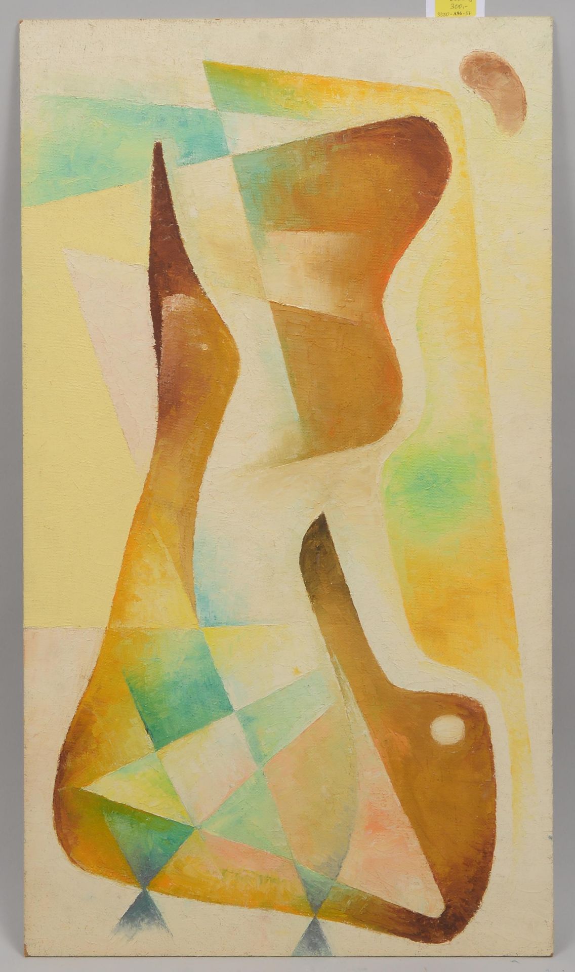 Blume, Wilhelm Julius (1913 Wesel - 1987 Duisburg), &#039;Abstrakte Komposition&#039;, &Ouml;l auf H