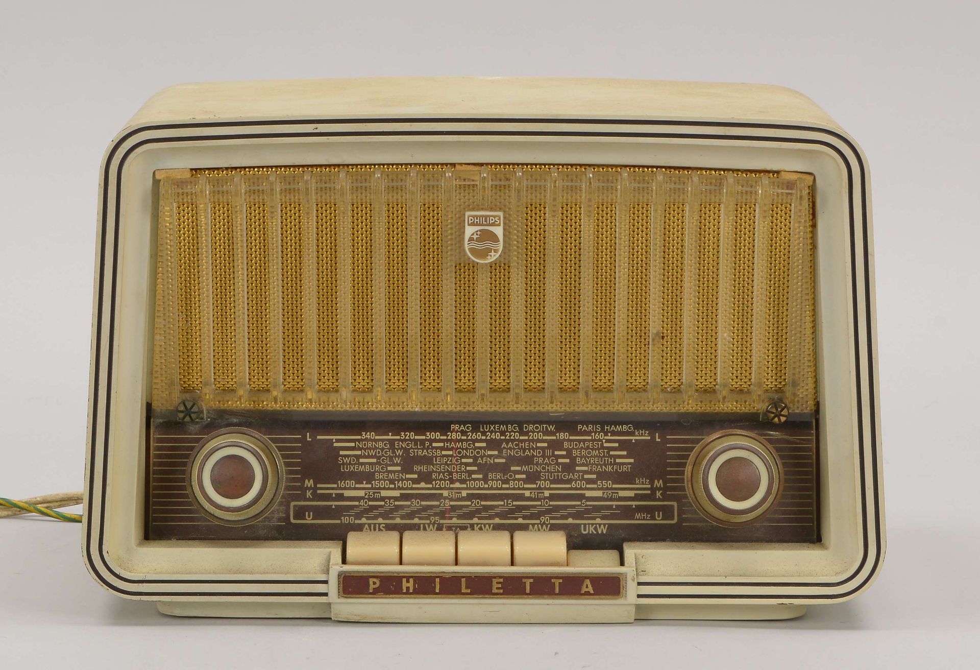 Altes R&ouml;hrenradio (1960er Jahre), Philips &#039;Philetta&#039;, funktionst&uuml;chtig (gepr&uum