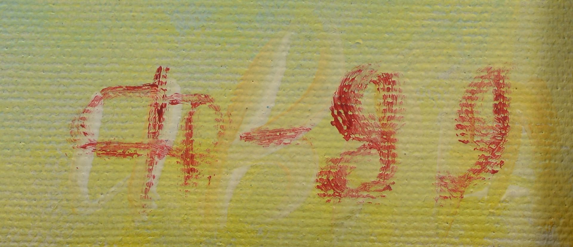 Gem&auml;lde, &#039;M&auml;dchen mit Kreuz und Kerze&#039;, Acryl auf Leinwand/gerahmt, unten rechts - Image 2 of 3