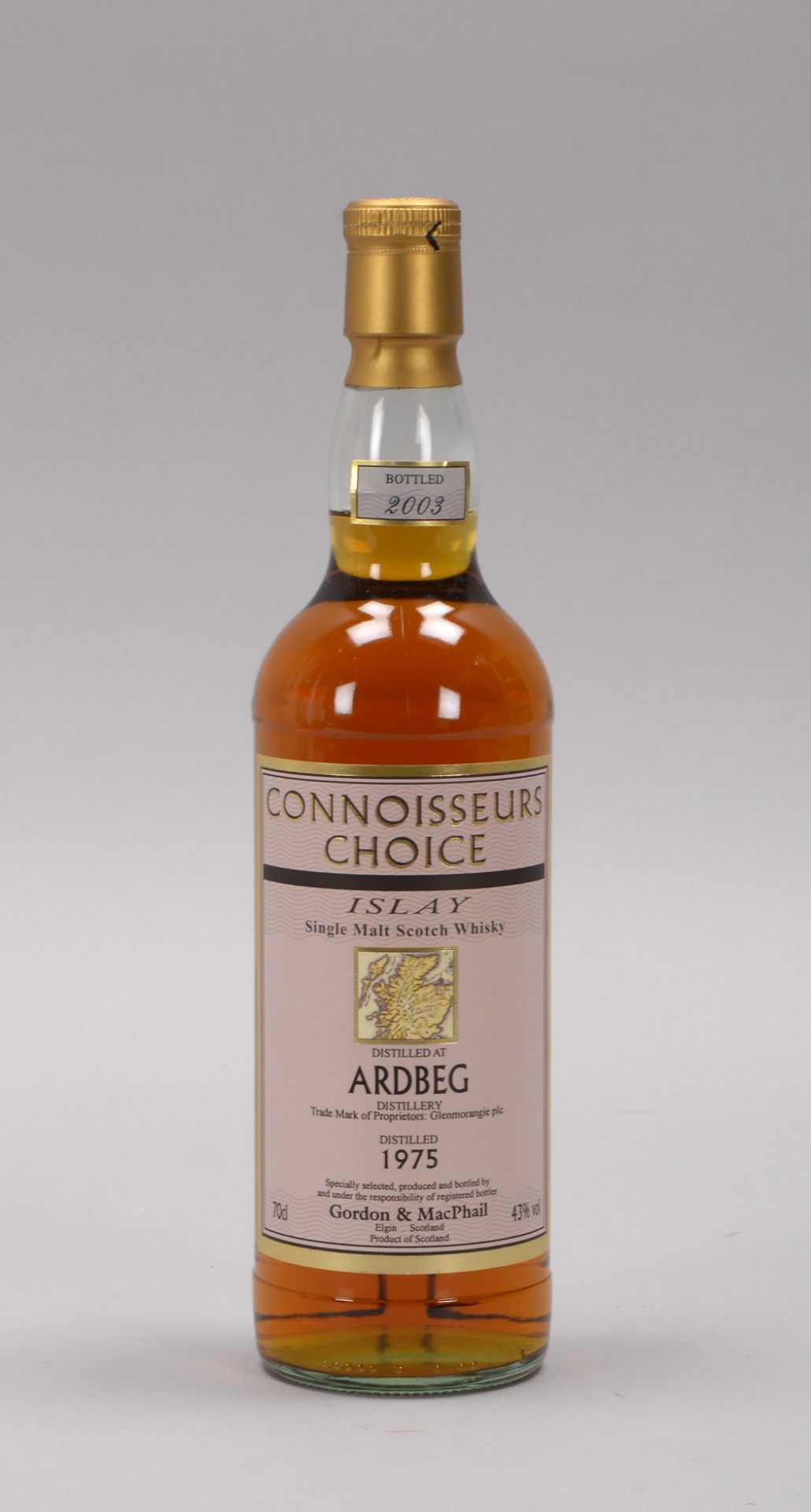 Sammlerwhisky: 'Ardberg Islay Single Malt Scotch Whisky', 'Distilled 1975 by Ardberg' und 'bottled