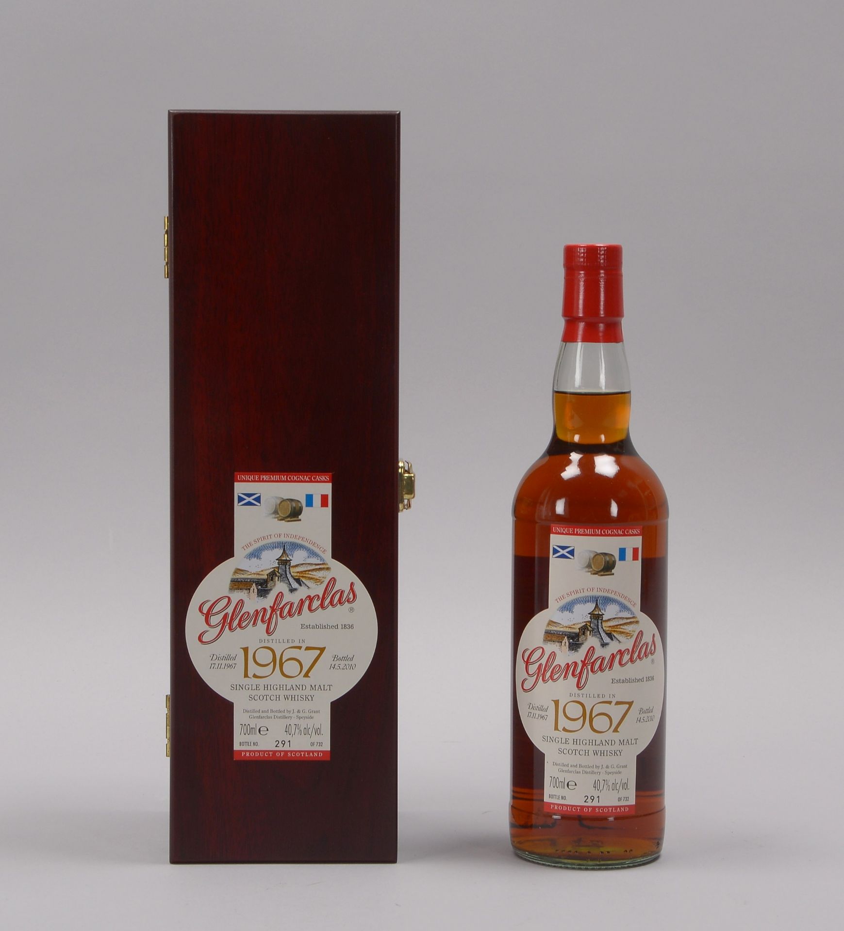 Sammlerwhisky: &#039;Glenfarclas Single Highland Malt Scotch Whisky&#039;, &#039;Distilled 17.11.196 - Image 4 of 4
