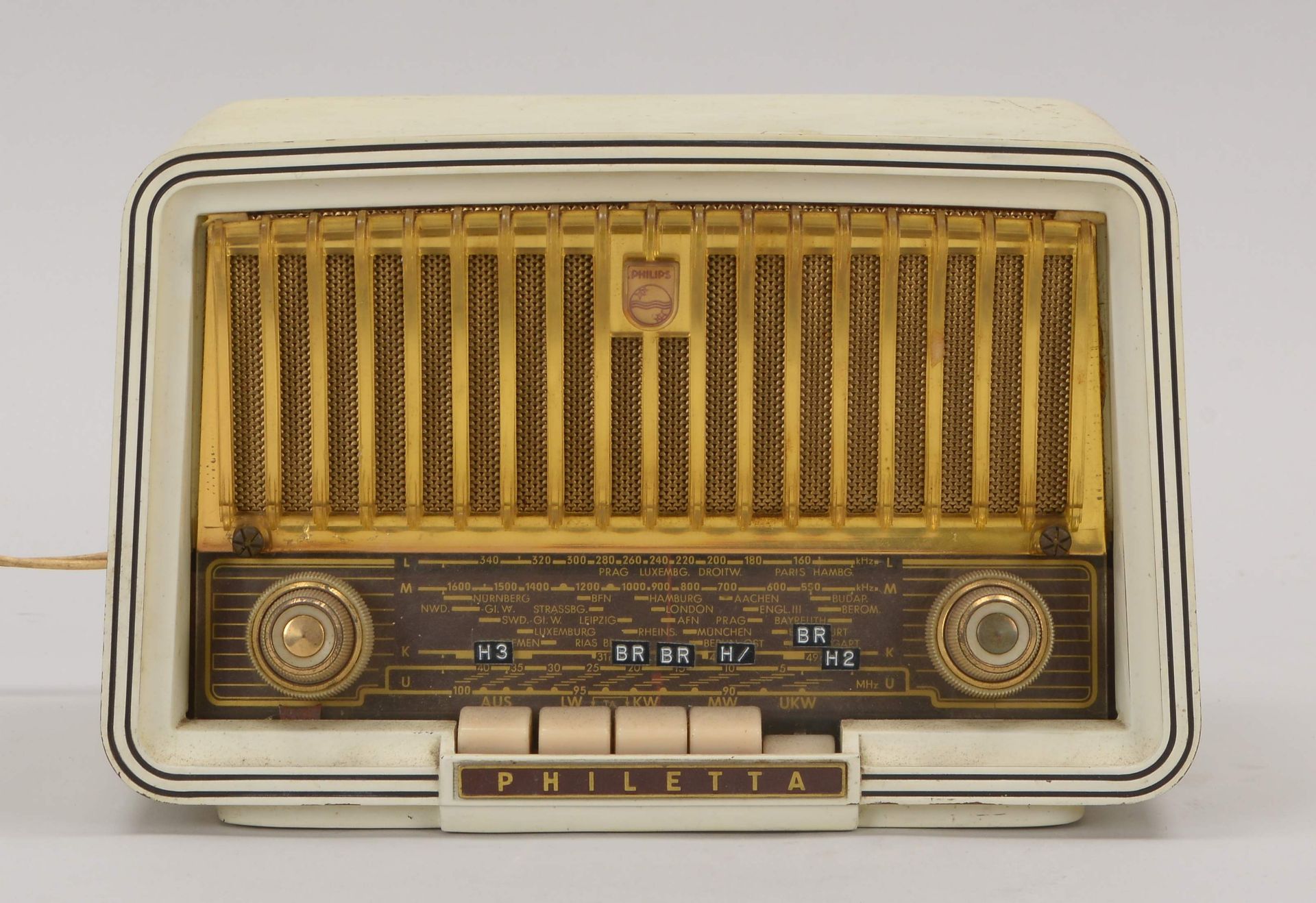 Altes R&ouml;hrenradio (1960er Jahre), Philips &#039;Philetta&#039;, funktionst&uuml;chtig (gepr&uum
