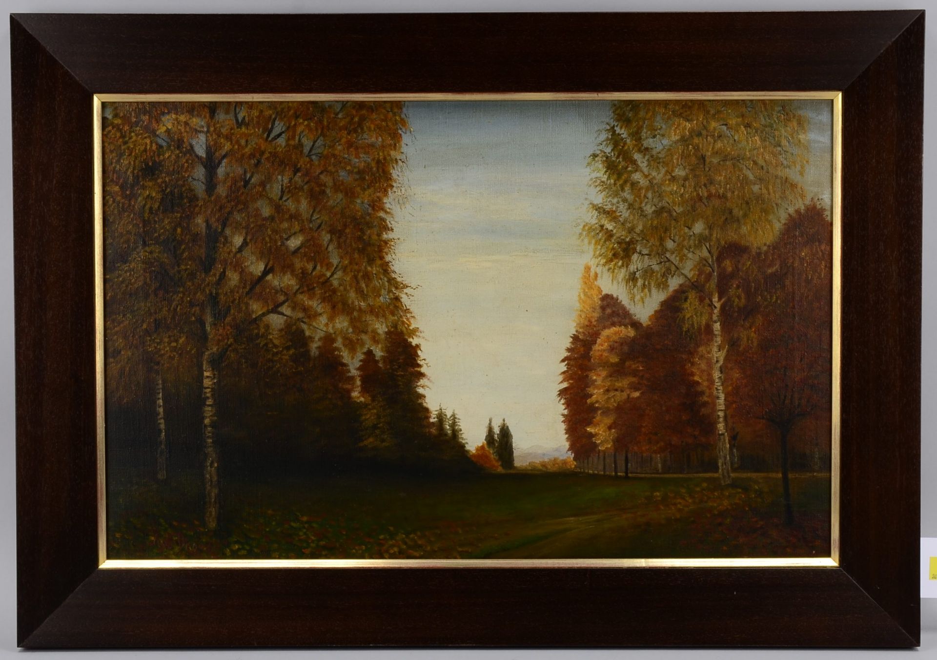 Degode, Wilhelm (1862 Oldenburg - 1931 D&uuml;sseldorf), &#039;Herbstliche Parklandschaft&#039;, &Ou