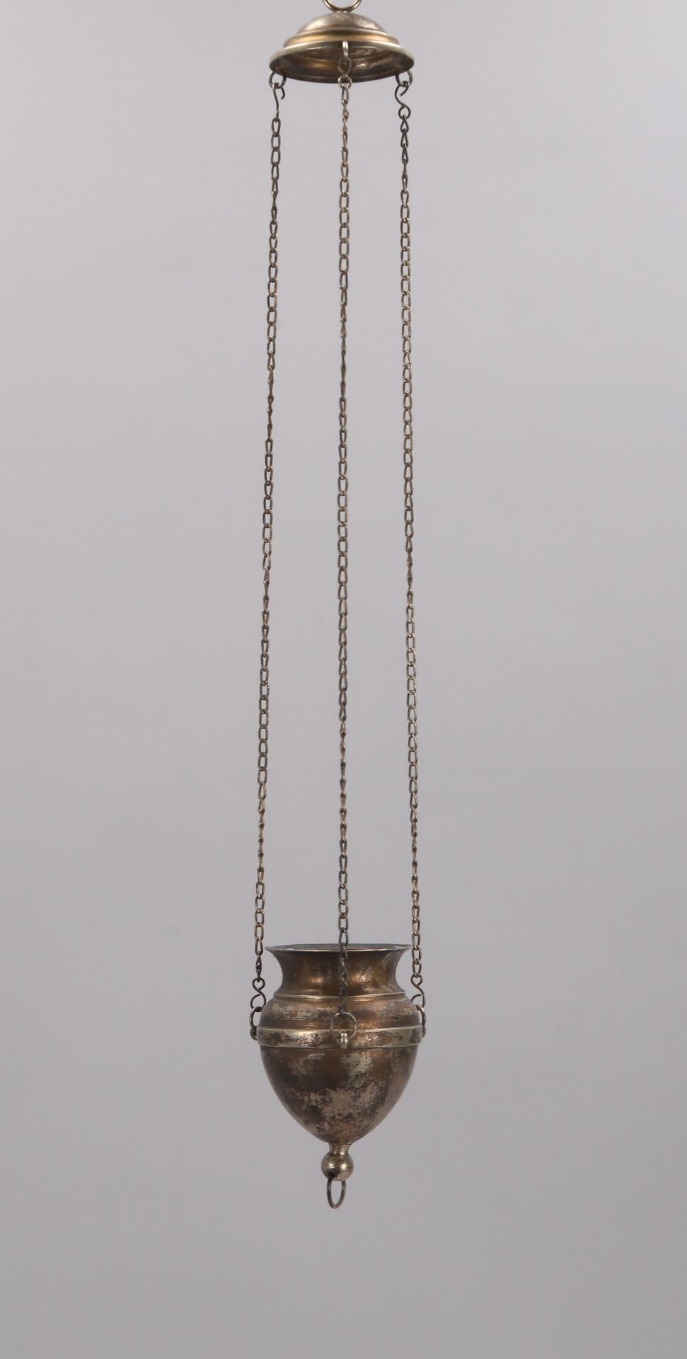 Kirchenlampe/sakraler H&auml;ngeleuchter (Wien/Austrian Empire, 1804 - 1867), 13-l&ouml;tiges Silber