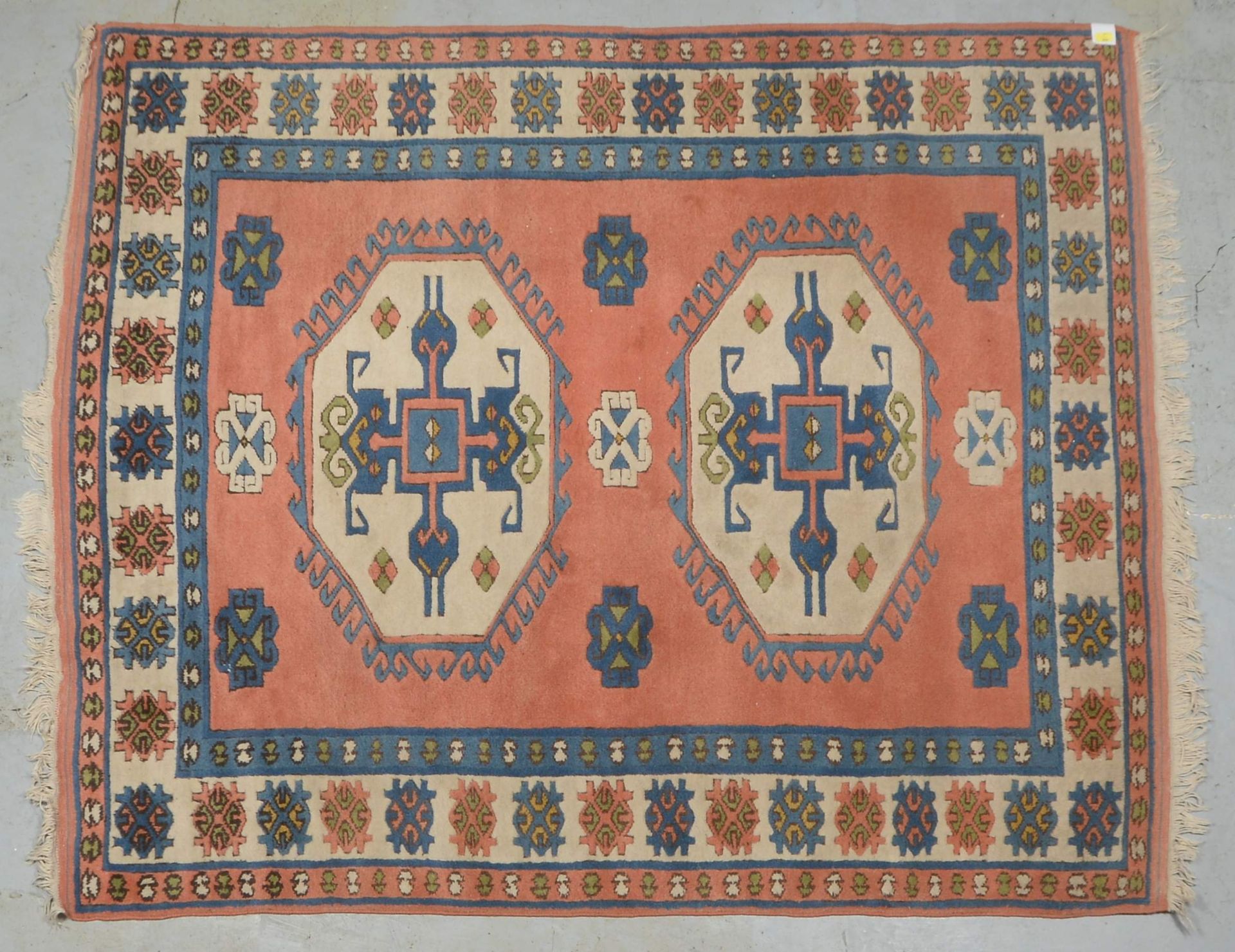 Kars-Kazak, mit weichem hohem Flor; Ma&szlig;e 222 x 189 cm