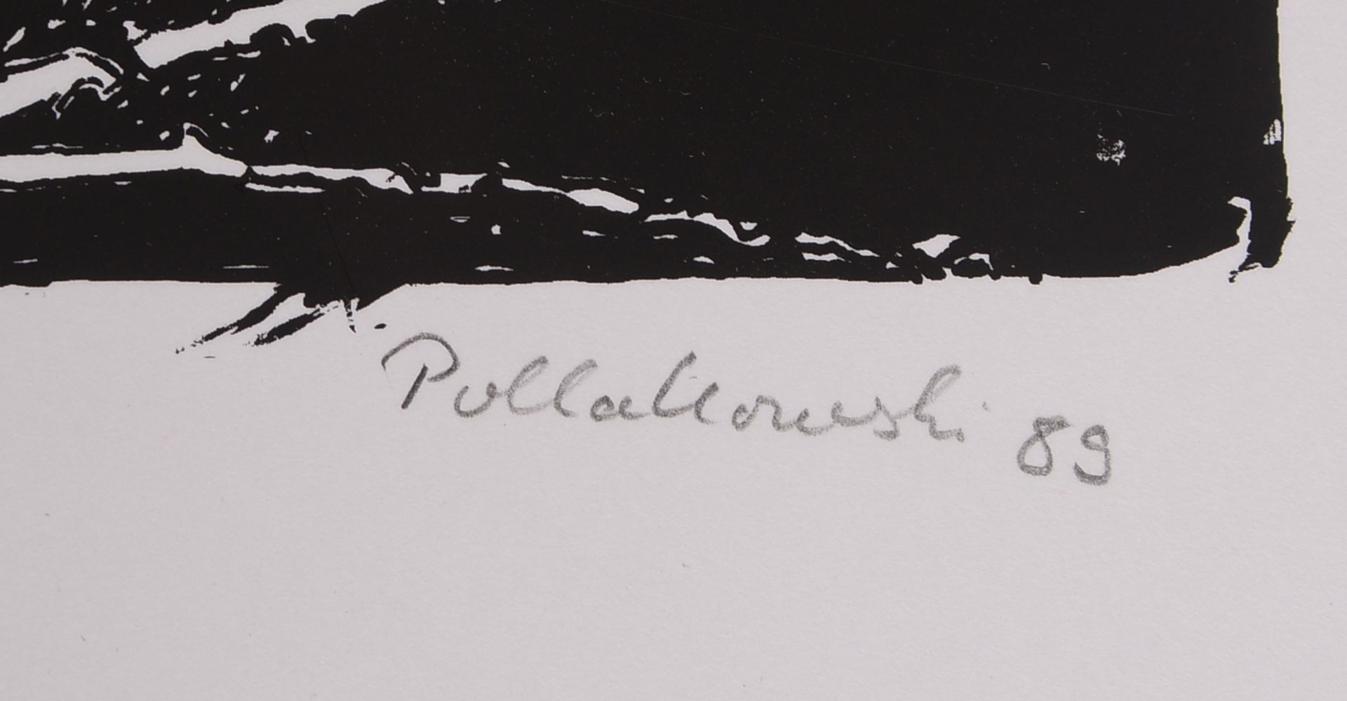 Pollakowski, Godehard, &#039;Kornfeld mit Kr&auml;hen&#039; - Originaltitel, Farbsiebdruck, Auflage - Image 2 of 2