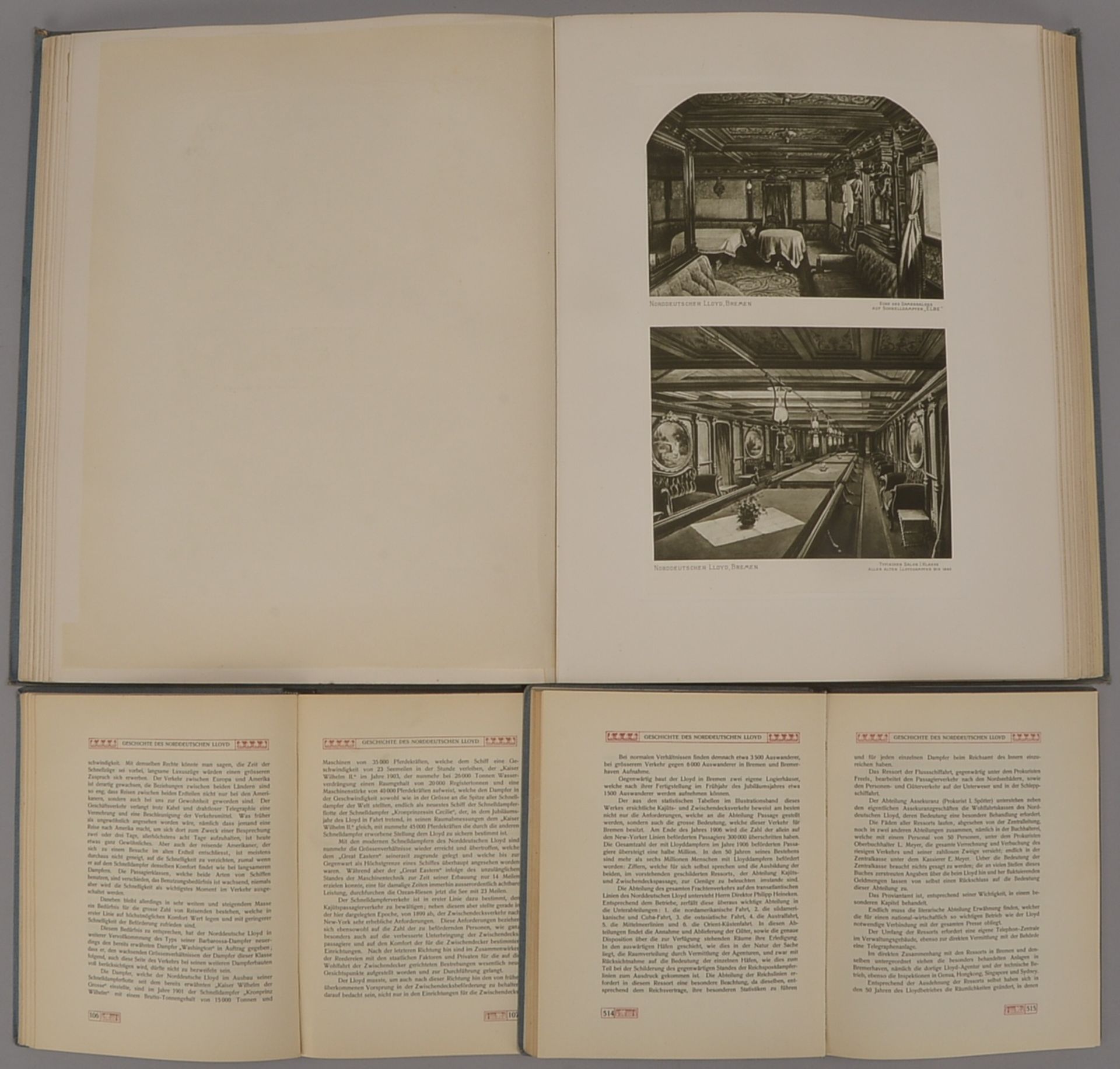 1 Band, Neubaur, Dr. Paul: &#039;Der Norddeutsche Lloyd - 50 Jahre der Entwicklung 1857 - 1907&#039; - Image 3 of 3