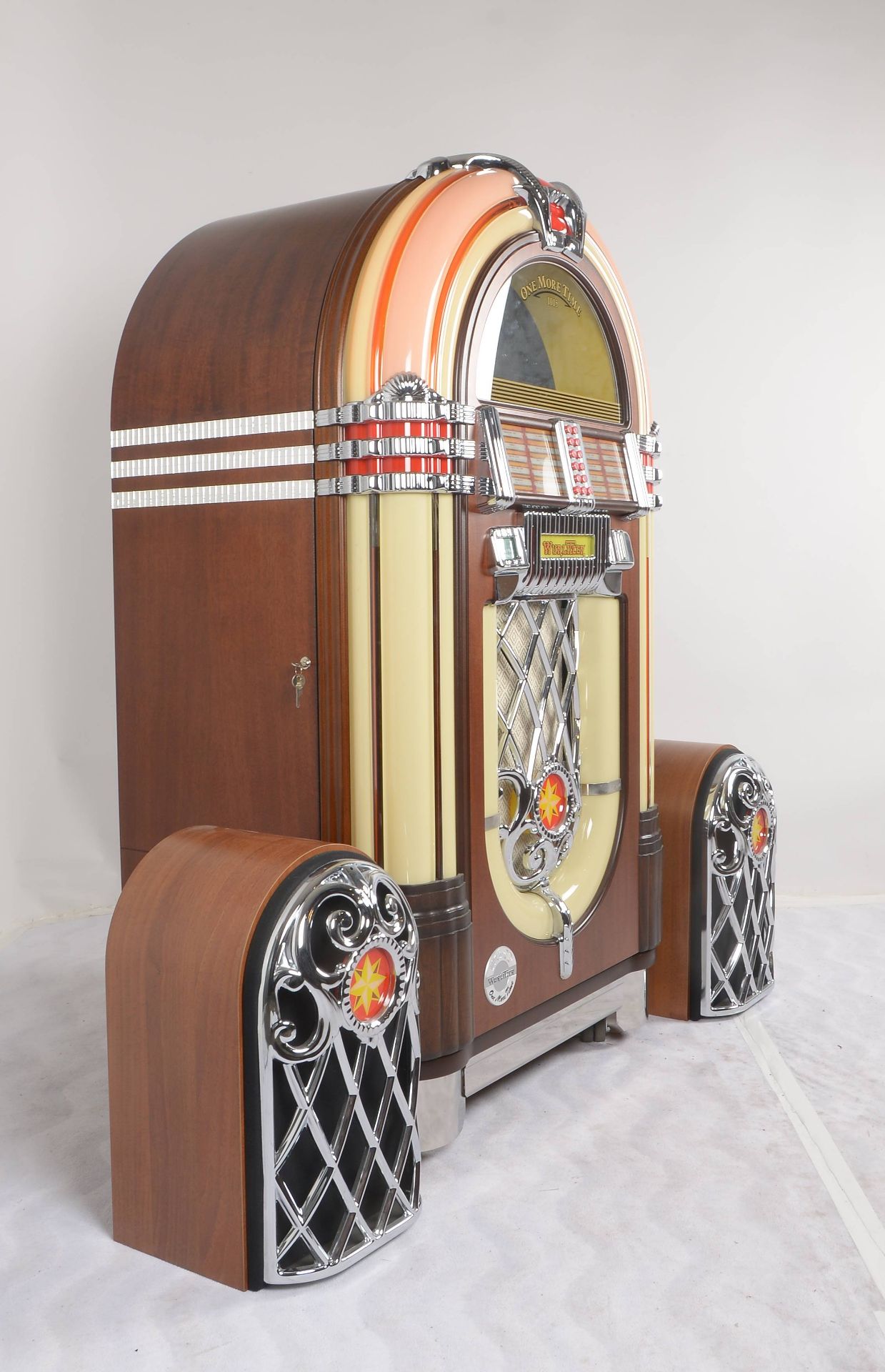 Jukebox, Wurlitzer, -One more Time 1015-, dazu Paar Lautsprecher, anbei Tasche mit diversen CDs - Image 3 of 6