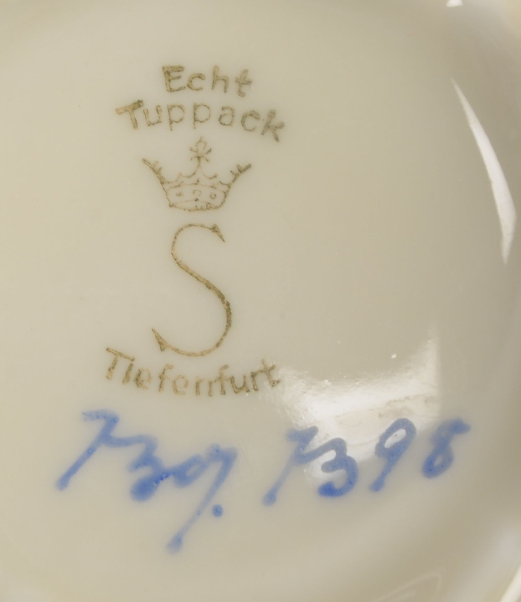 Carl Tuppack/Tiefenfurt, Speiseservice/Kaffeeservice, Farbe Cremeweiss, mit ueppiger Goldstaffage, u - Image 3 of 3